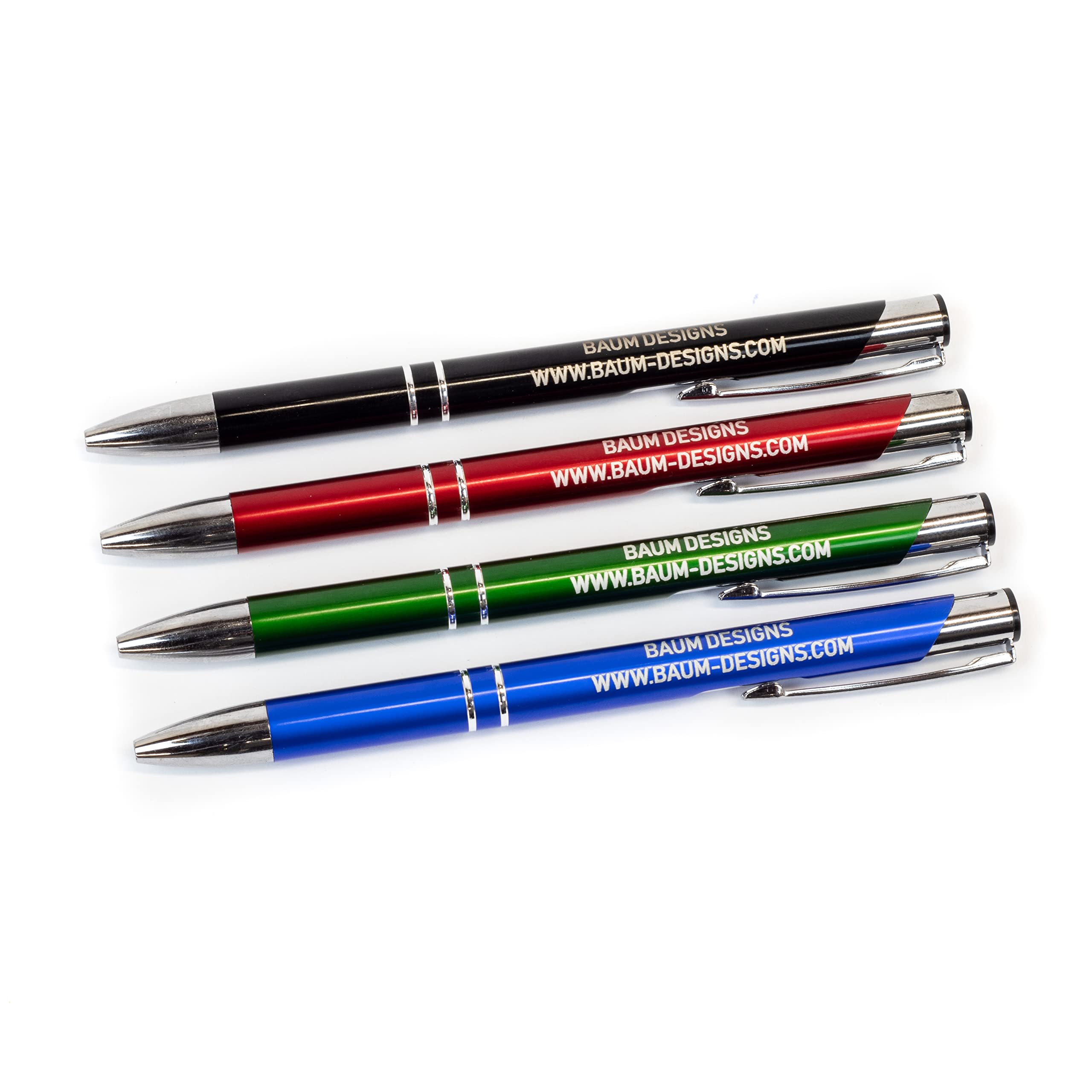 Custom Engraved Ballpoint Pens Bulk (50 Pack, Red) - Personalized Office Supplies for Corporate Gifts, Promotional Events & Business Branding