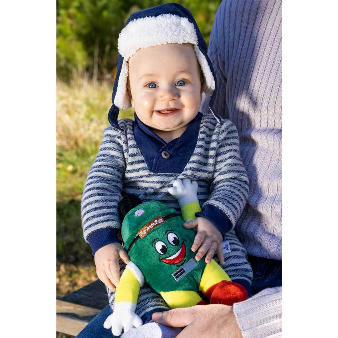 Big Green Egg Plush Toy - Cute Egghead Stuffed Animal for BBQ & Grill Lovers - Perfect Gift for Outdoor Cooking Enthusiasts and Home Decor