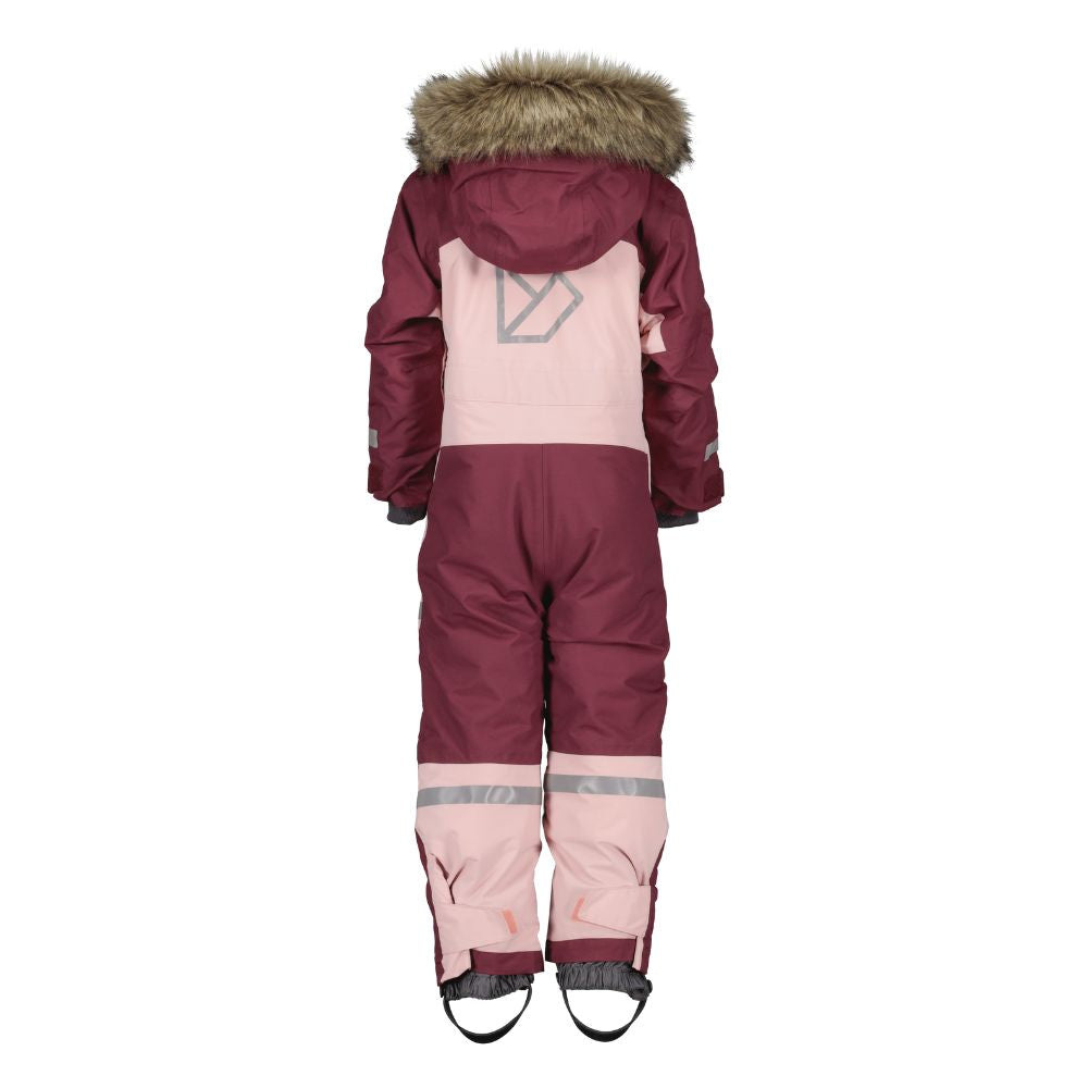 Didriksons Bjarven III Kids Snowsuit - Waterproof Winter Jacket & Pants Set for Boys & Girls, Dusty Pink - Perfect for Snow Play, Skiing & Outdoor Activities