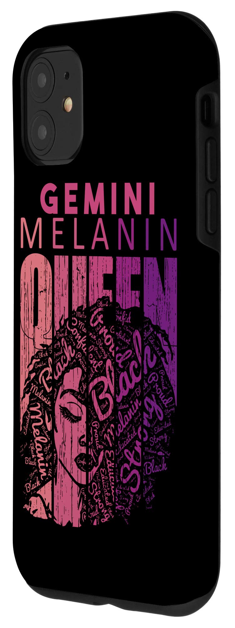 iPhone 11 Case - Gemini Zodiac Melanin Queen for Strong Black Women | Stylish Protection