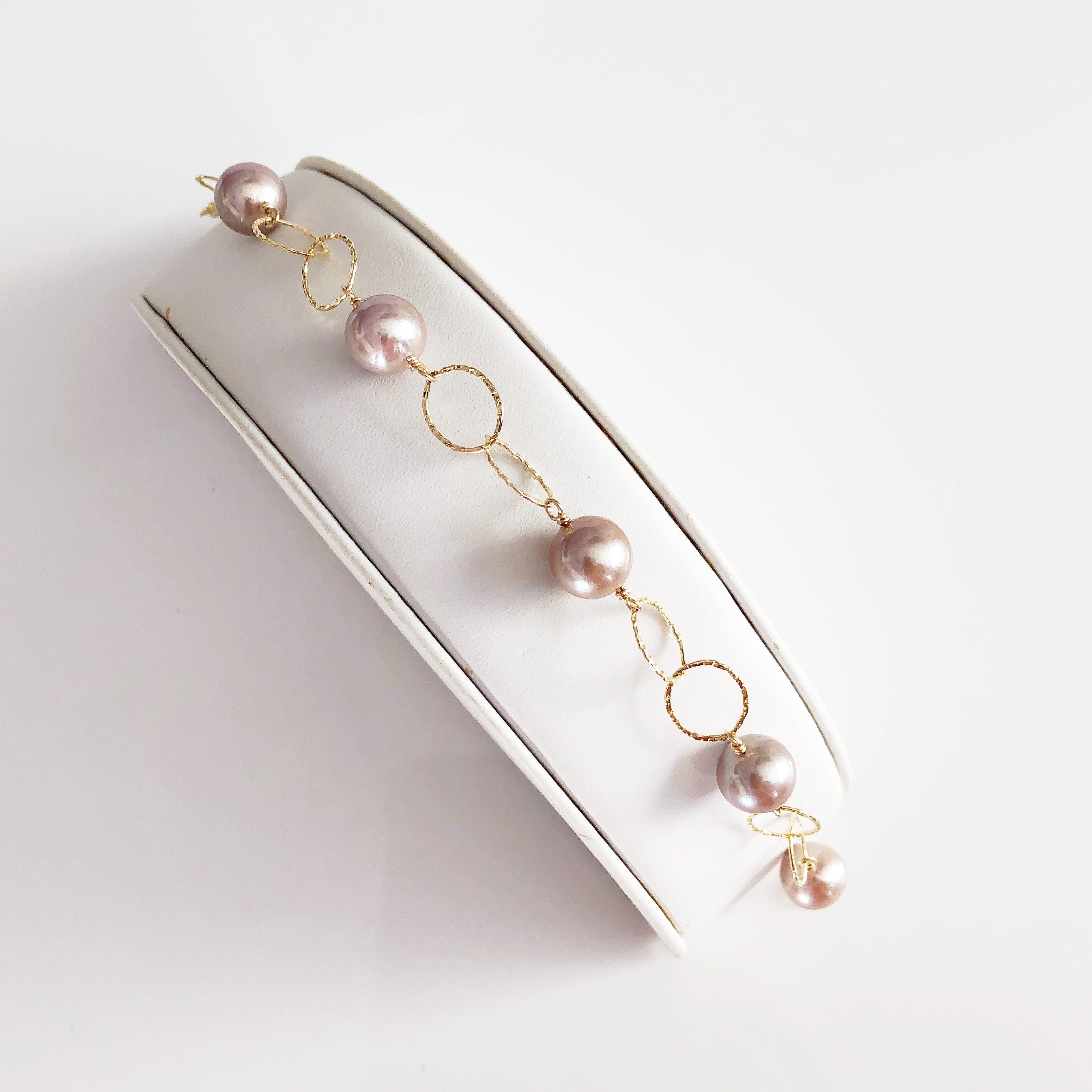 ABELLA Pink Pearl Bracelet (B418) - Elegant Jewelry for Women, Perfect for Parties, Weddings & Everyday Wear