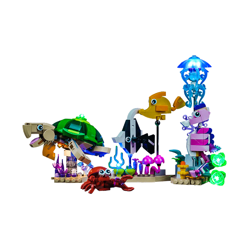 LEGO Creator 3 in 1 Sea Animals 31158 Light Kit - LED Lighting Set for LEGO Building Blocks - Perfect for Night Display & Room Decoration