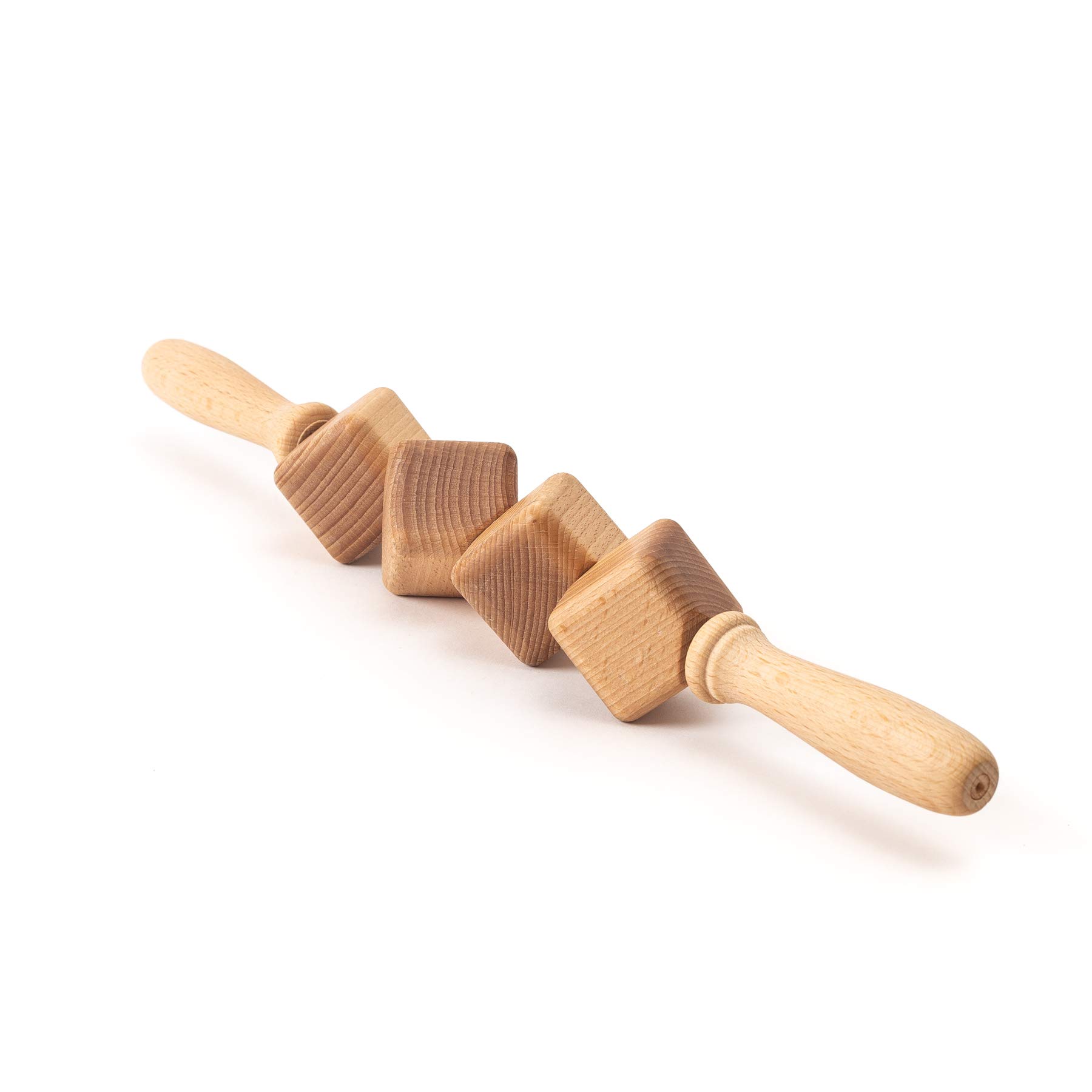 Ribnican Maderotherapy Anti-Cellulite Massage Set - Wooden Roller for Lymphatic Drainage & Body Sculpting - 6 Piece Kit for Home Spa, Post-Workout Recovery, and Relaxation Therapy