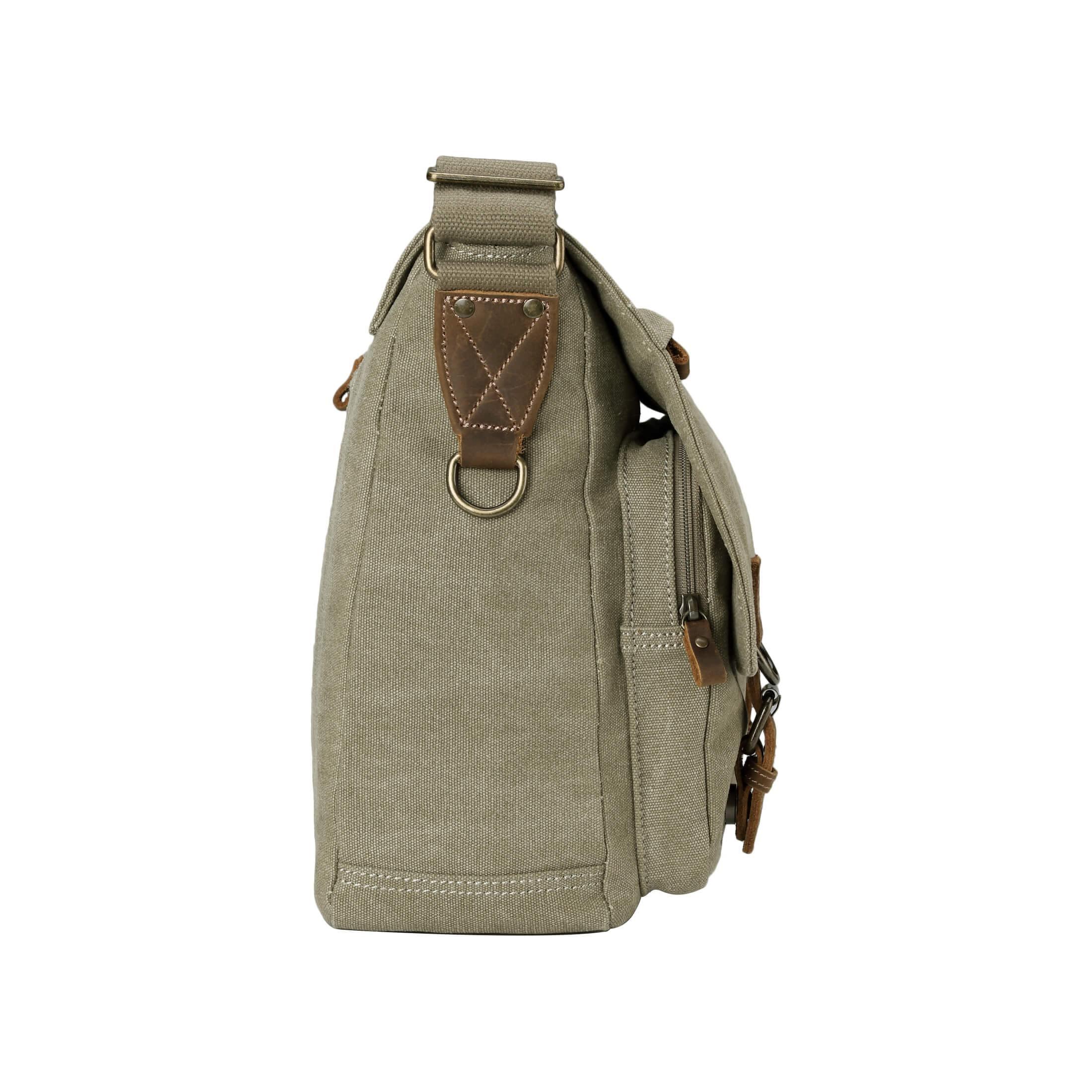 TRP0207 Troop London Classic Canvas Laptop Messenger Bag - Durable Water-Resistant Work & Travel Briefcase for Men & Women | Perfect for Office, Business Trips & Daily Commute