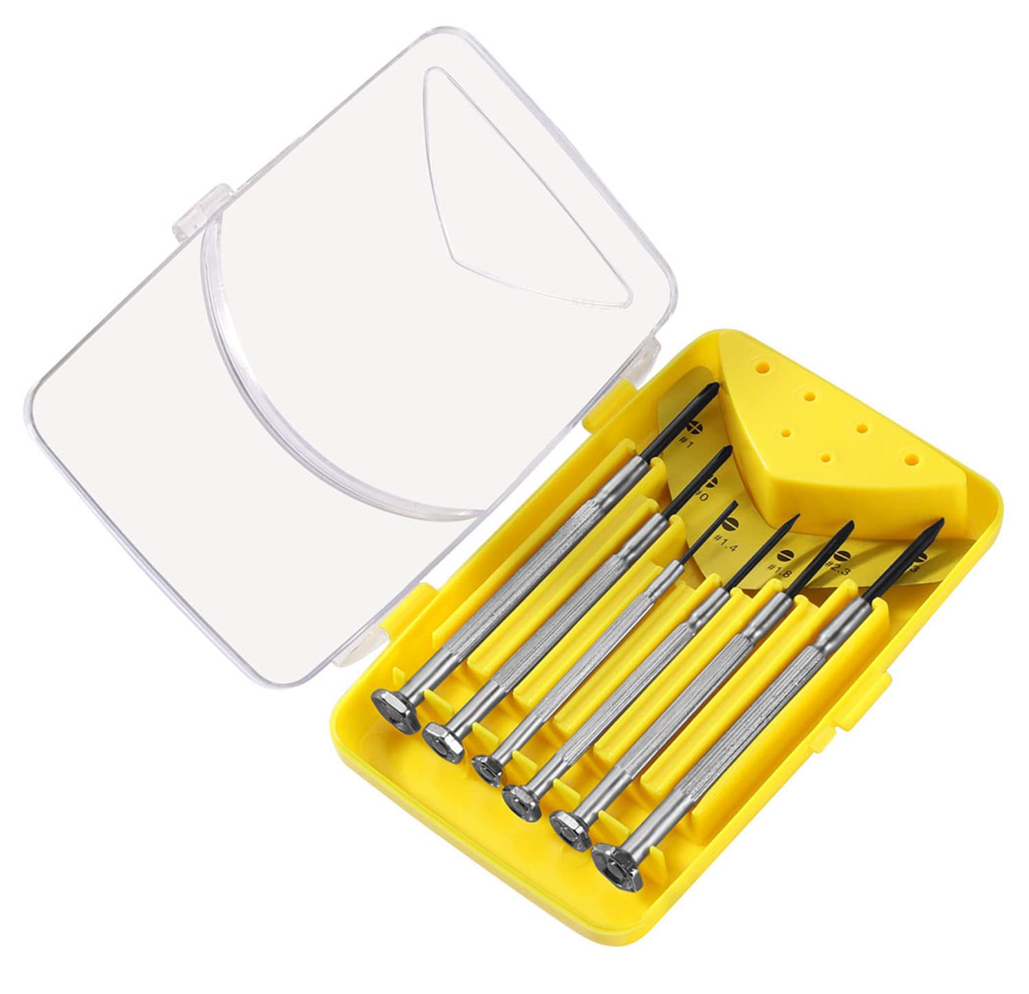 Endlanoo Eyeglasses Repair Kit with 6-Piece Magnetic Screwdriver & Screws - Fix Glasses, Sunglasses, Watches & Small Electronics - Perfect for Home, Office & Travel Use