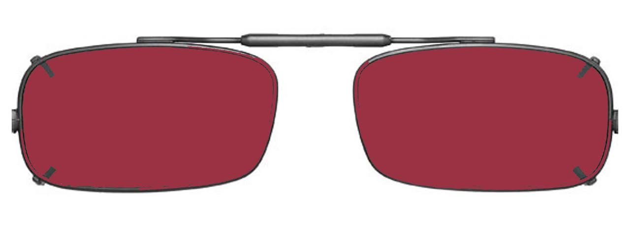 Visionaries Polarized Clip-On Sunglasses for Men & Women – True Rectangular Frame – Black Matte Finish – 50mm Lens Width – UV Protection – Ideal for Driving, Fishing & Outdoor Activities