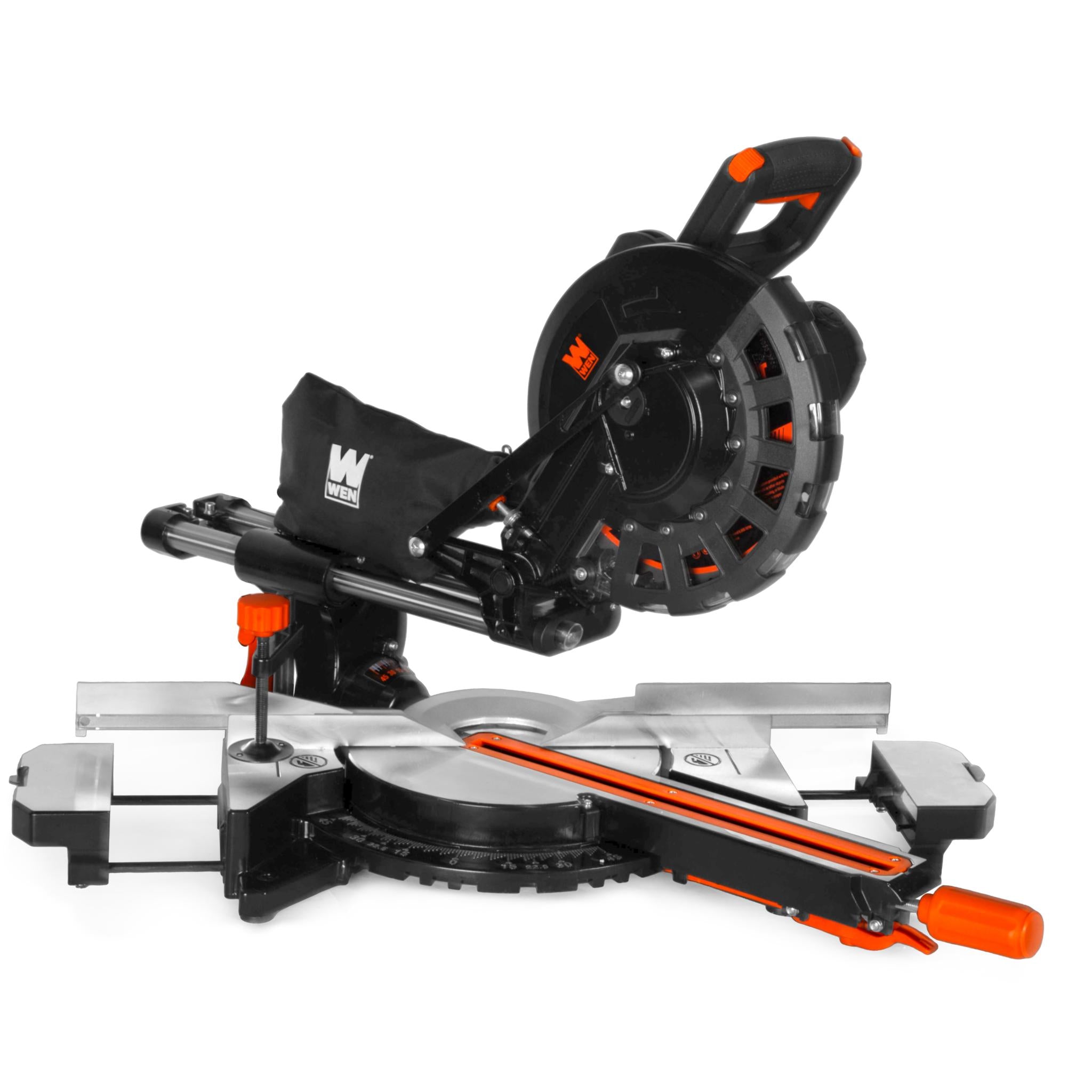 WEN MM1014 15 Amp 10 Inch Single Bevel Sliding Compound Miter Saw with Laser Guide - Perfect for Woodworking, DIY Projects, and Professional Carpentry