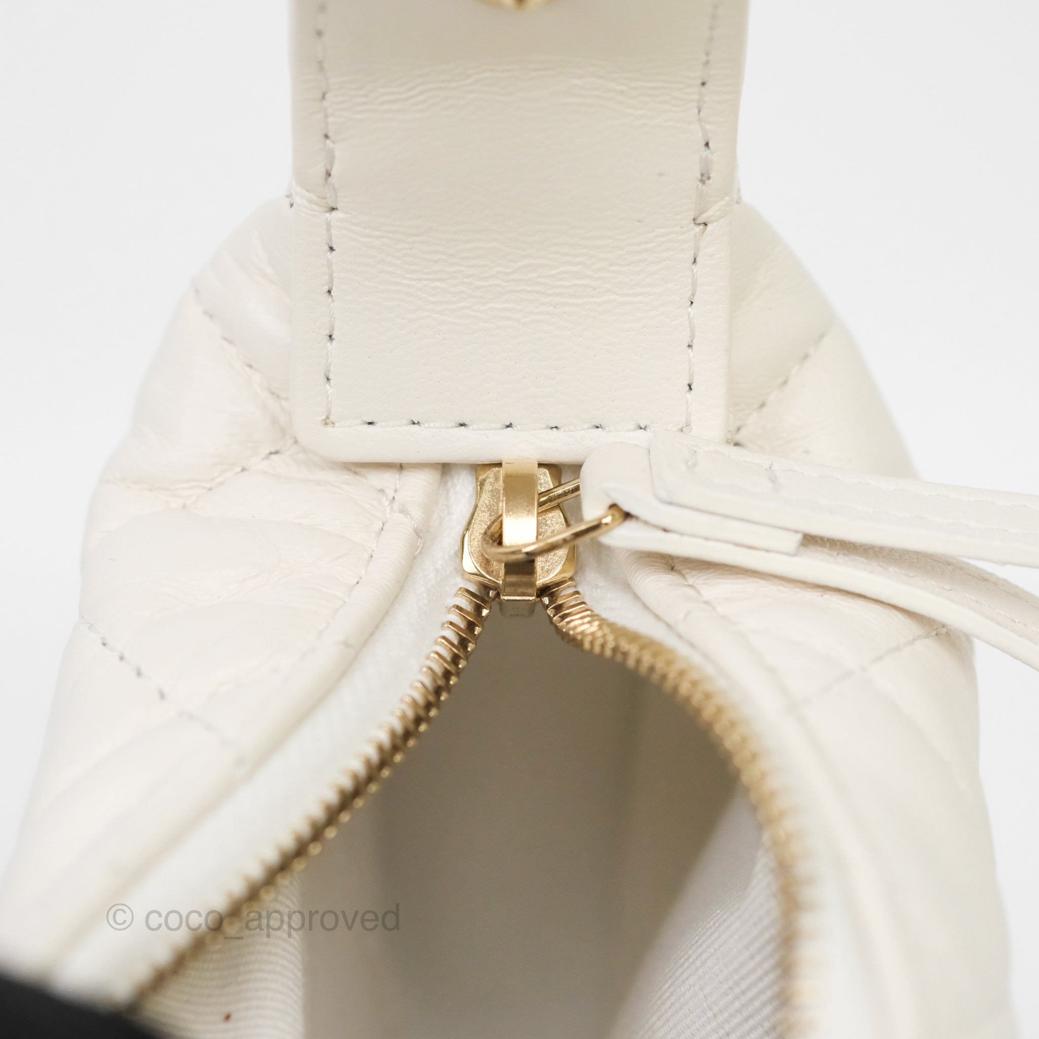 Chanel Chain Around Mini Hobo Bag in White Lambskin Leather with Gold Hardware 23C - Perfect for Evening Events & Luxury Fashion Accessories