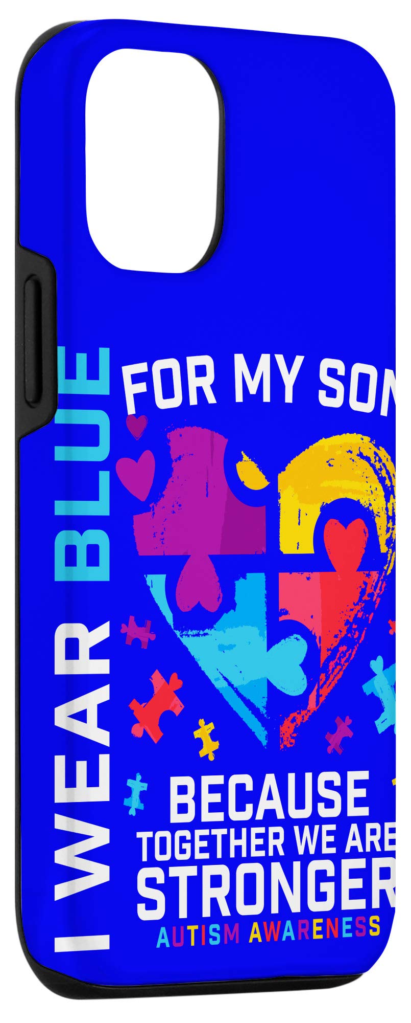 iPhone 12/12 Pro Autism Awareness Phone Case - Durable Protective Cover for Autism Awareness, Perfect Gift for Dad, Mom, Son, Daughter - Ideal for Daily Use, Work, and School