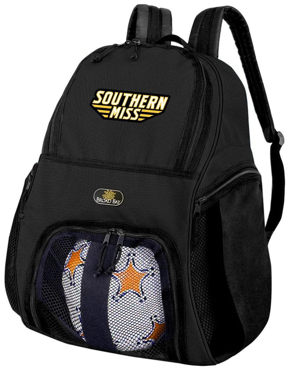 Southern Miss Soccer Backpack - Durable USM Volleyball Bag for Training & Practice Gear - Perfect for College Athletes, Gym & Sports Enthusiasts