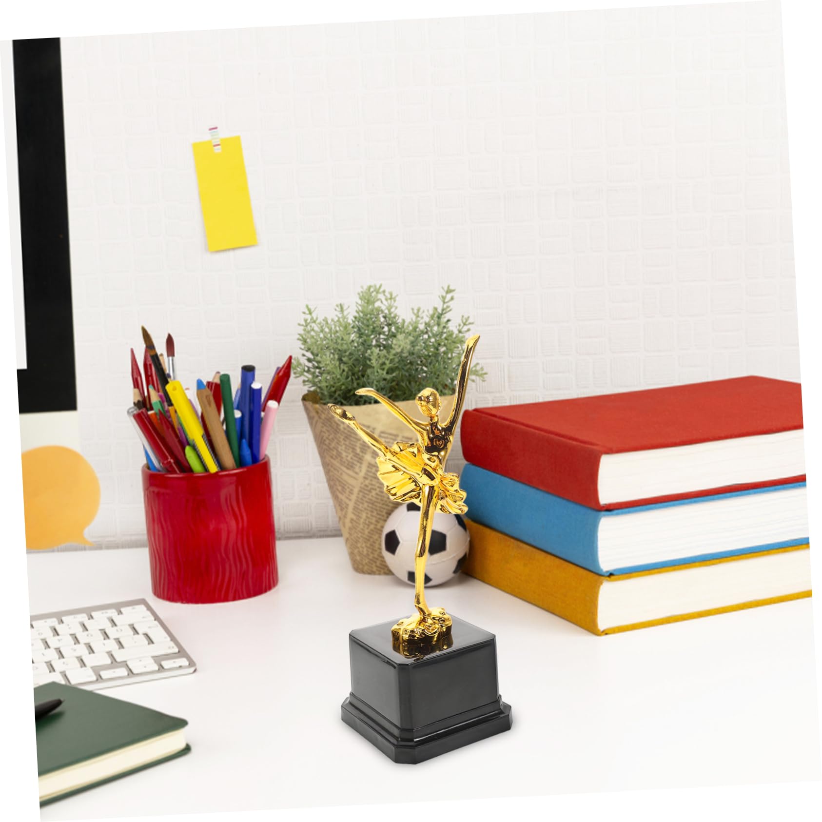 Anneome 3-Piece Gold Ballet Dance Competition Trophy Set - Elegant Award Statues for Teen Dance Competitions | Perfect for Ballet Recitals, Dance Competitions & Performance Awards