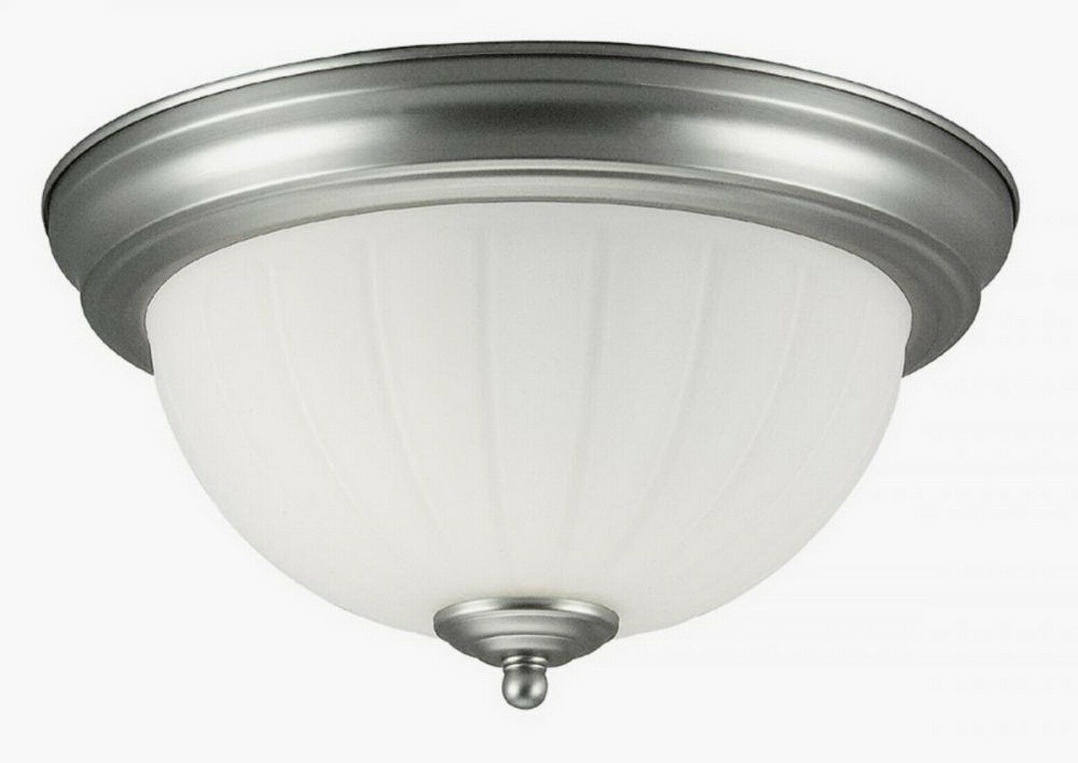 Rainbow EVER 2908 BN Brushed Nickel Ceiling Light Fixture - Modern Flush Mount Lighting for Bedroom, Living Room & Hallway