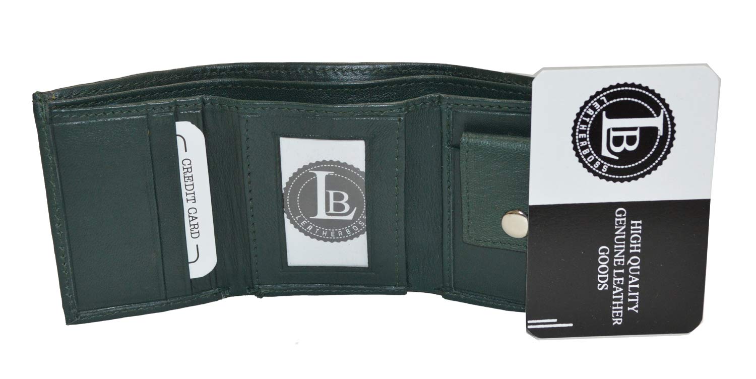 LB LEATHERBOSS Compact Kids Baby Trifold Wallet - Perfect for Boys & Girls, School, Travel & Everyday Use