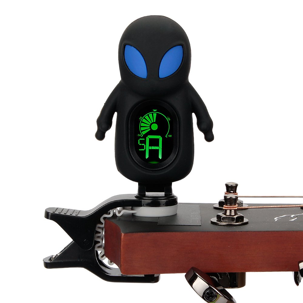 Mini Cute Clip-On Guitar Tuner for Kids - Accurate & Easy-to-Use Chromatic Tuner for Children's Guitars, Ukuleles & Violins - Perfect for Beginners, Music Lessons & Home Practice