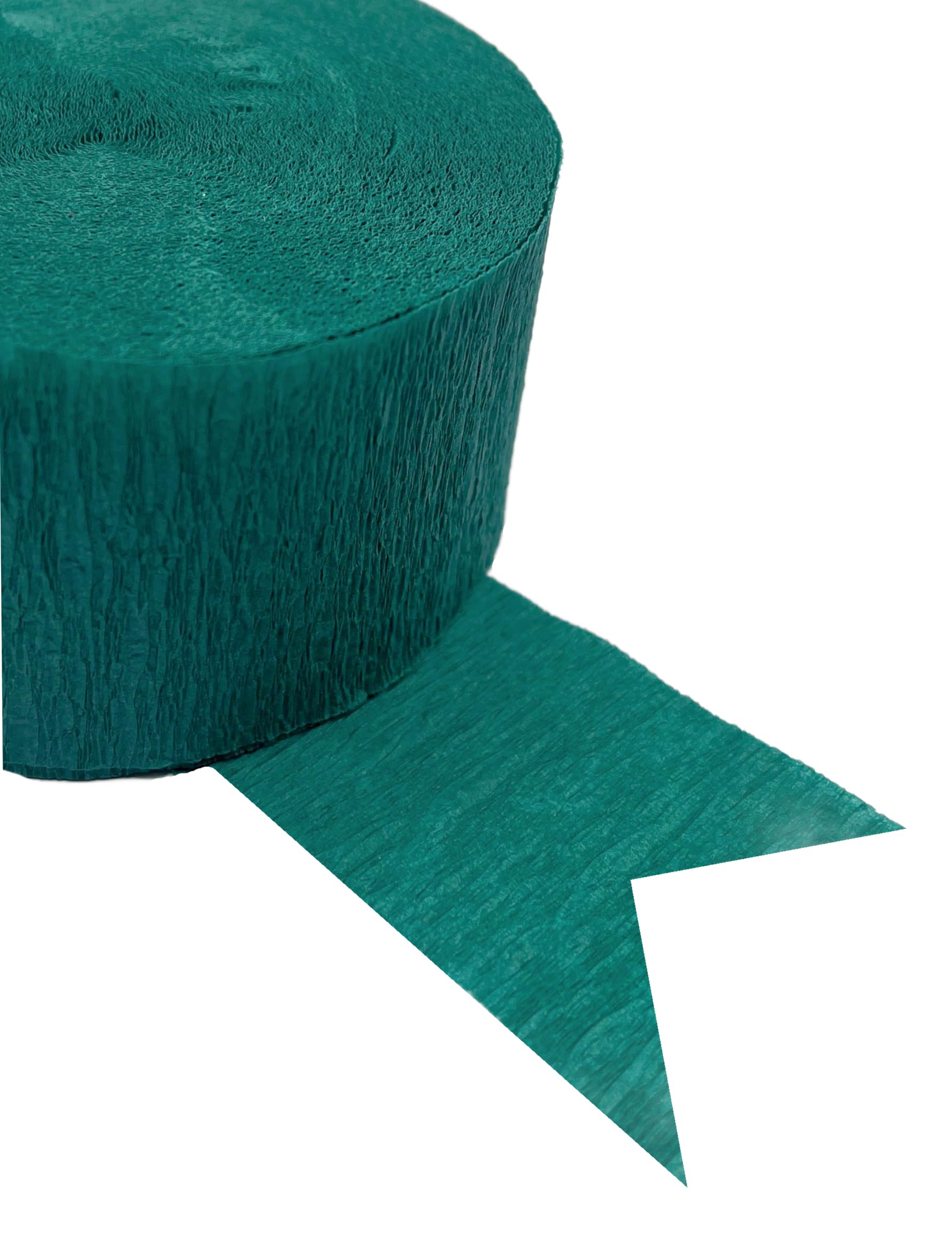 Premium Teal Peacock Crepe Paper Streamers - 290 Feet Party Decorations | USA Made | Perfect for Birthday Parties, Baby Showers & Wedding Decorations