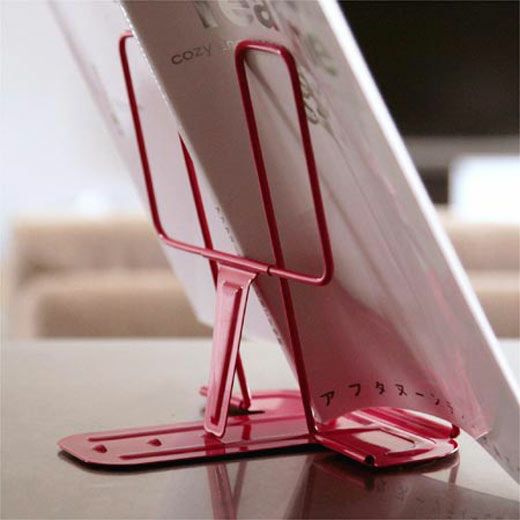 HIGHTIDE Metal Book Stand - Mint Green | Adjustable Reading Book Holder for Desk, Cookbook, Textbook | Perfect for Office, Study, Kitchen & Reading Nook