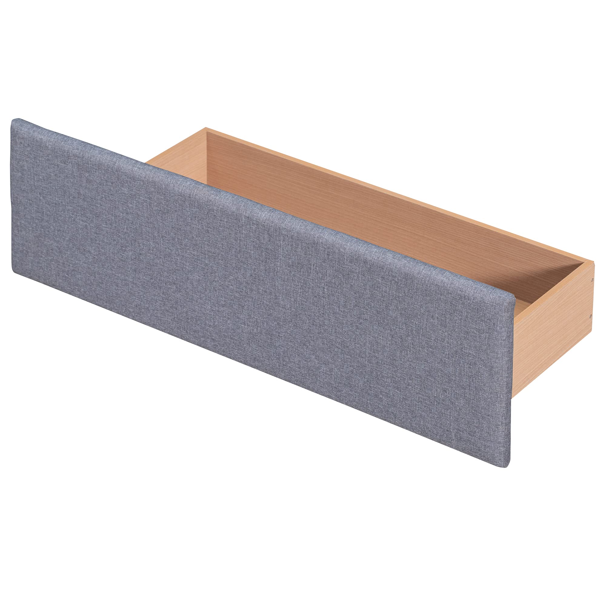 Queen Upholstered Platform Bed Frame with Storage & Headboard - Dark Grey for Modern Bedrooms