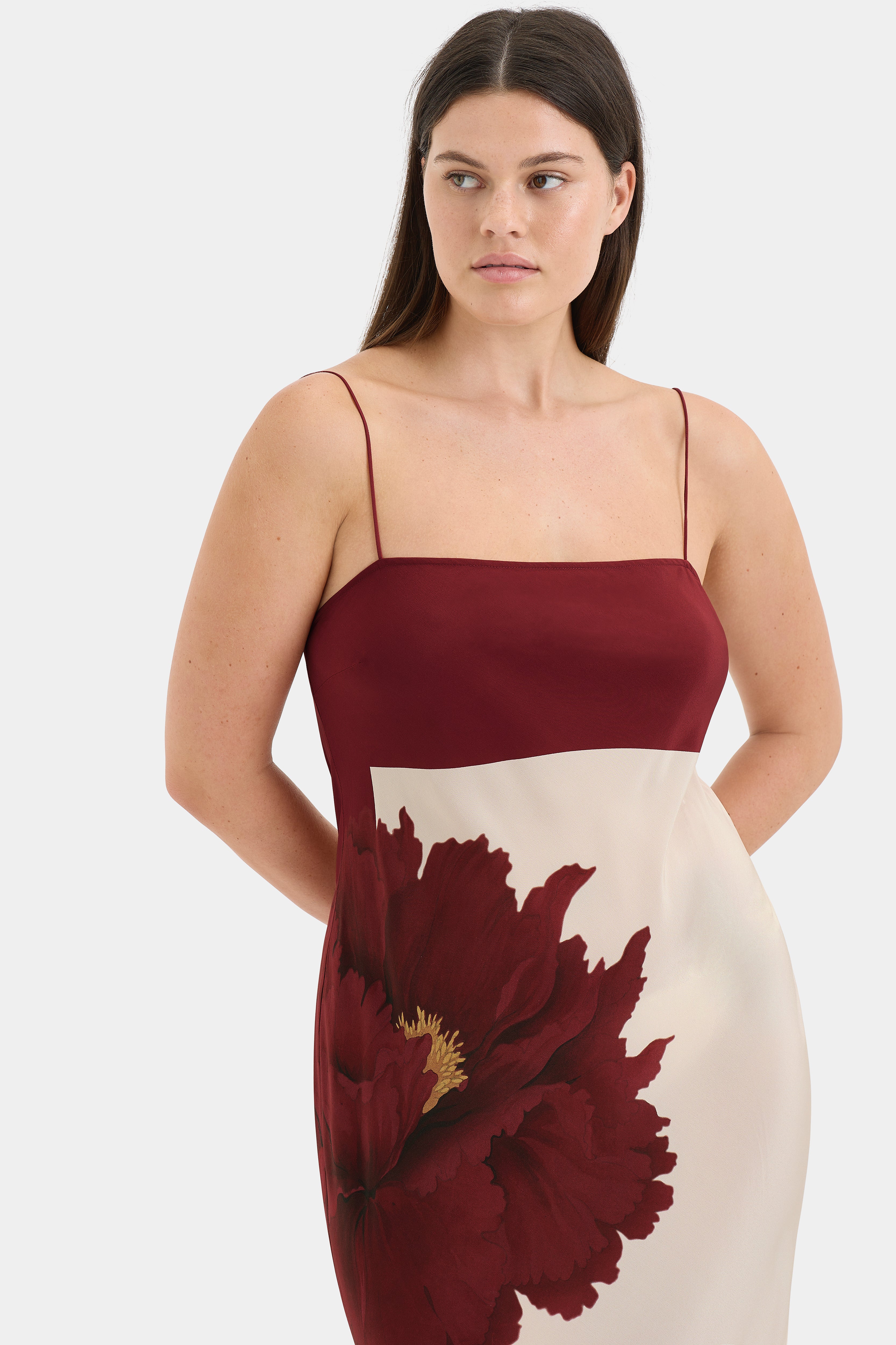Florian Slip Dress - Elegant Satin Nightgown for Women, Comfortable Sleepwear & Loungewear - Perfect for Bedtime, Relaxing at Home, and Special Occasions