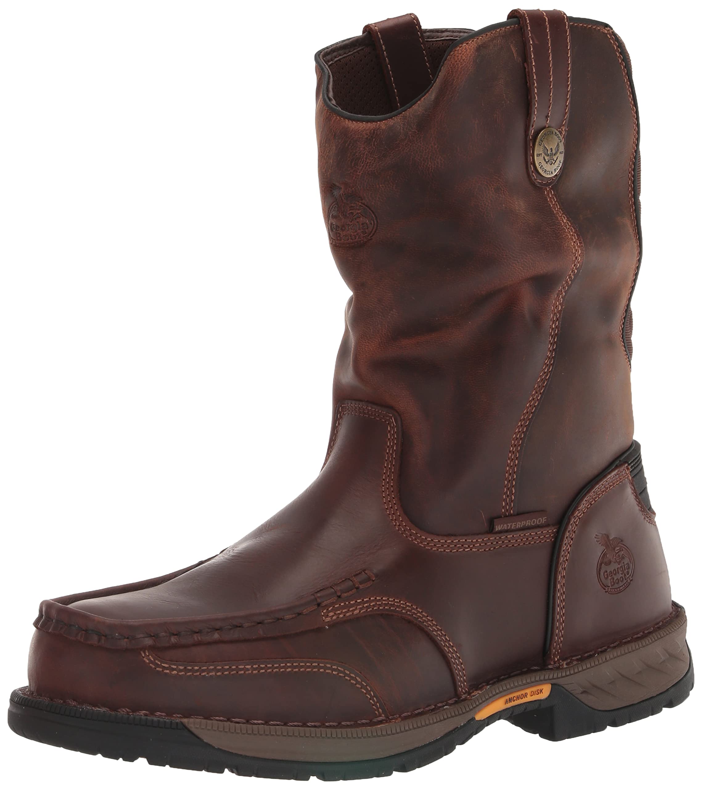 Georgia Boot Men's Athens 360 Industrial Work Boots - Steel Toe, Waterproof, Slip Resistant for Construction, Warehouse & Outdoor Work
