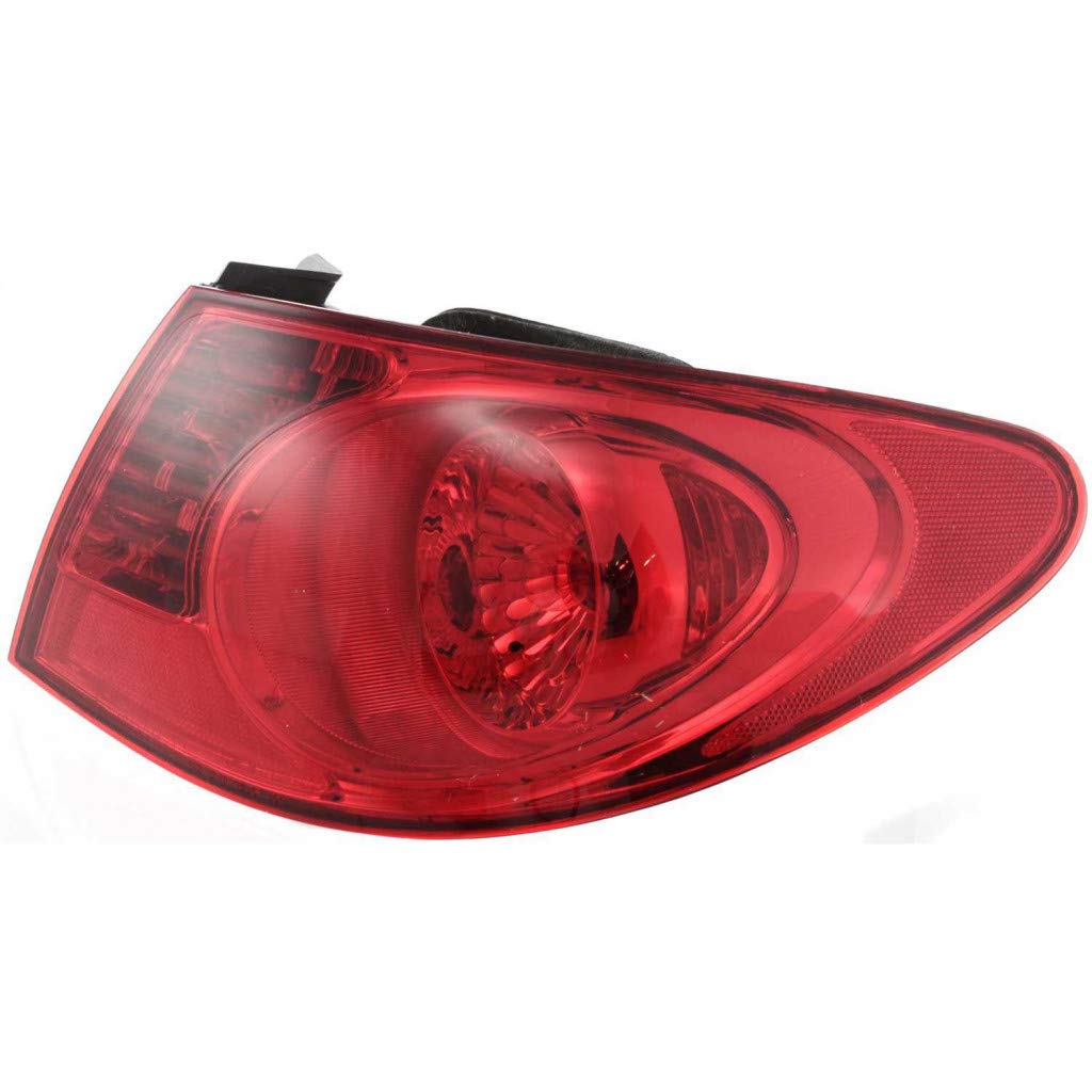 2007-2010 Hyundai Elantra Replacement Rear Tail Lights Pair - Left & Right Side (Driver & Passenger) - Part Numbers HY2804108 HY2805108 92401-2H050 92402-2H050 - Perfect for Night Driving Safety & Vehicle Restoration Projects