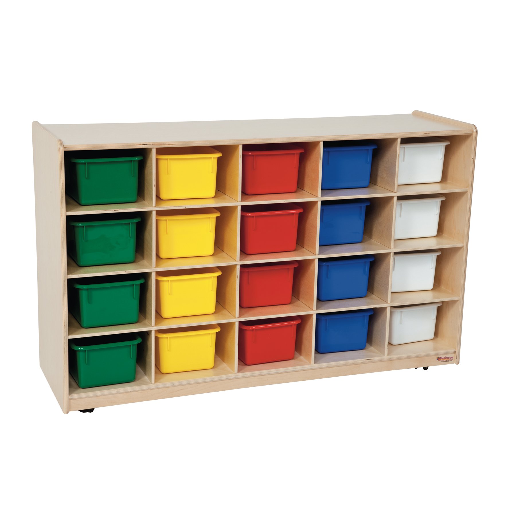 Tip-Me-Not WD14583 20-Tray Organizer with Assorted Trays - Perfect for Kitchen, Office & Craft Room Storage