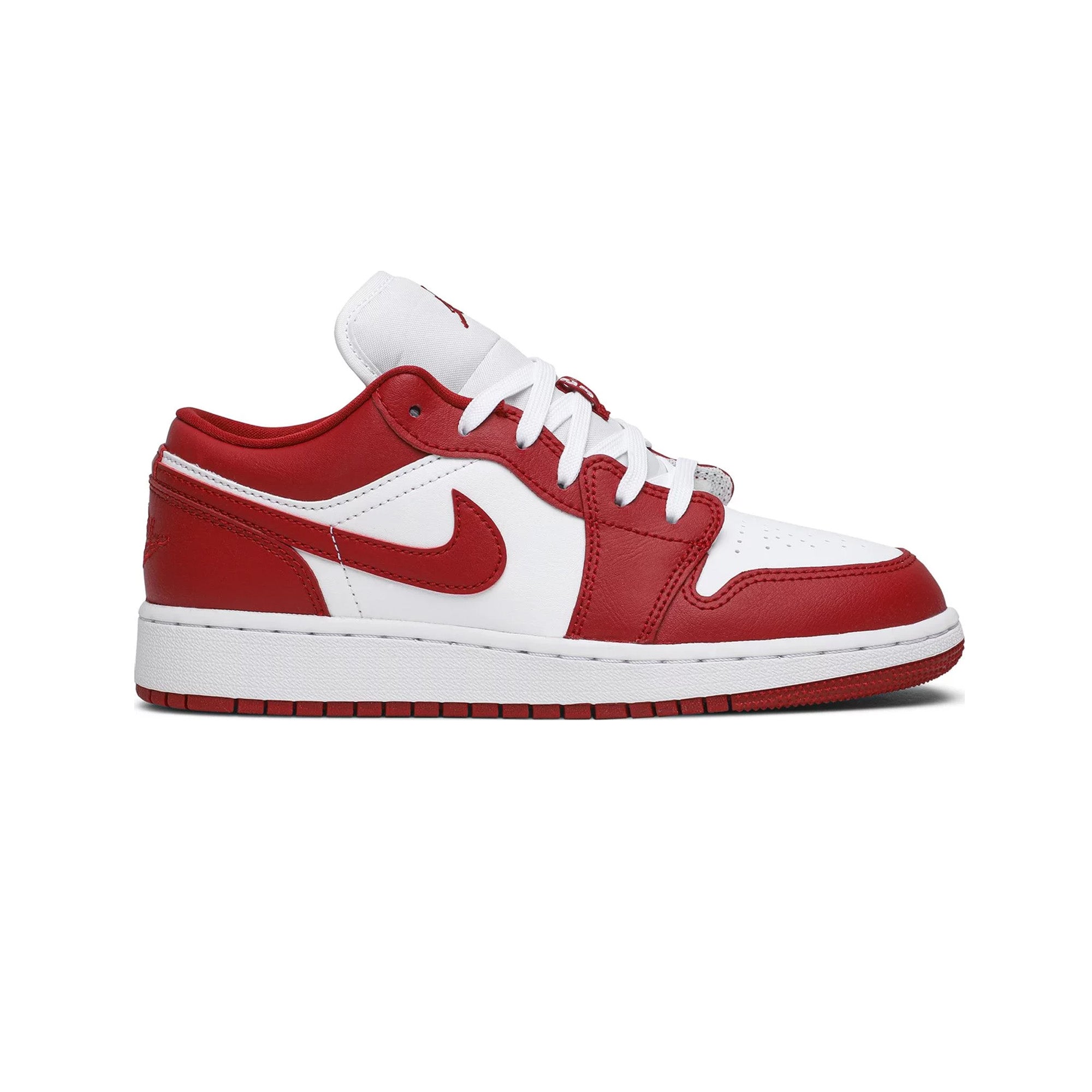 Air Jordan 1 Low 'Gym Red White' GS Sneakers - Women's Basketball Shoes (2020) - Perfect for Casual Wear, Gym & Street Fashion