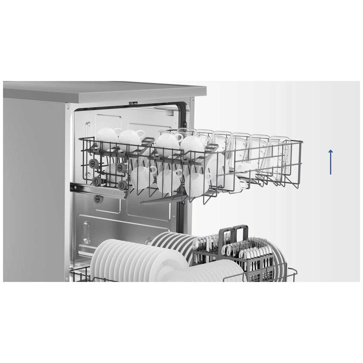 Haier 300 Series Freestanding Dishwasher - 14 Place Settings, Energy Star Certified, Stainless Steel Interior (Model HDW13F0S1) - Perfect for Large Families & Entertaining Guests