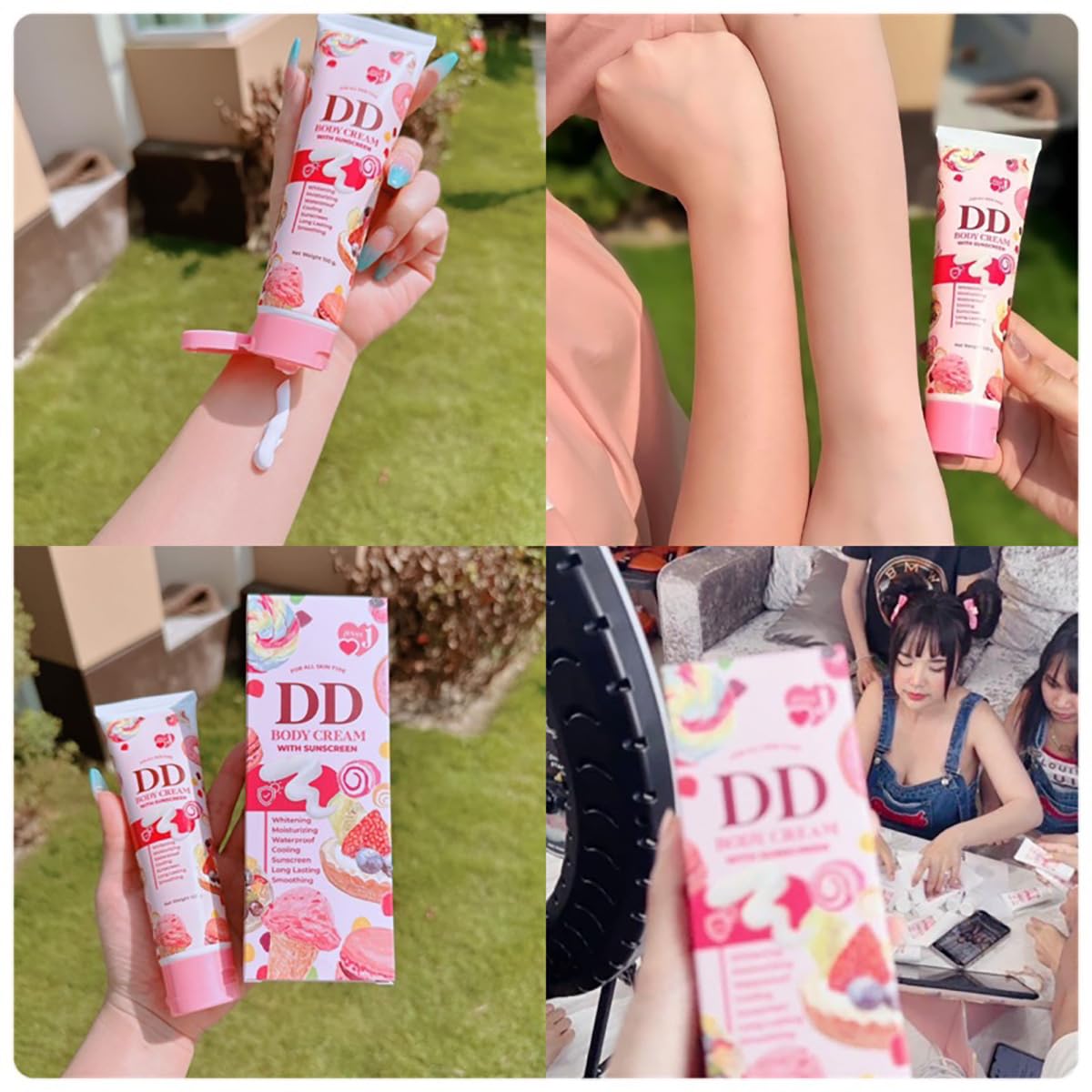 Jenny DD Body Cream - 100ml Moisturizing & Waterproof Lotion for Long Lasting Hydration & Smooth Skin | 12-Piece Set by Beautygoodshop | Perfect for Daily Skincare, Travel & Gifting [Free Beauty Gifts Included]