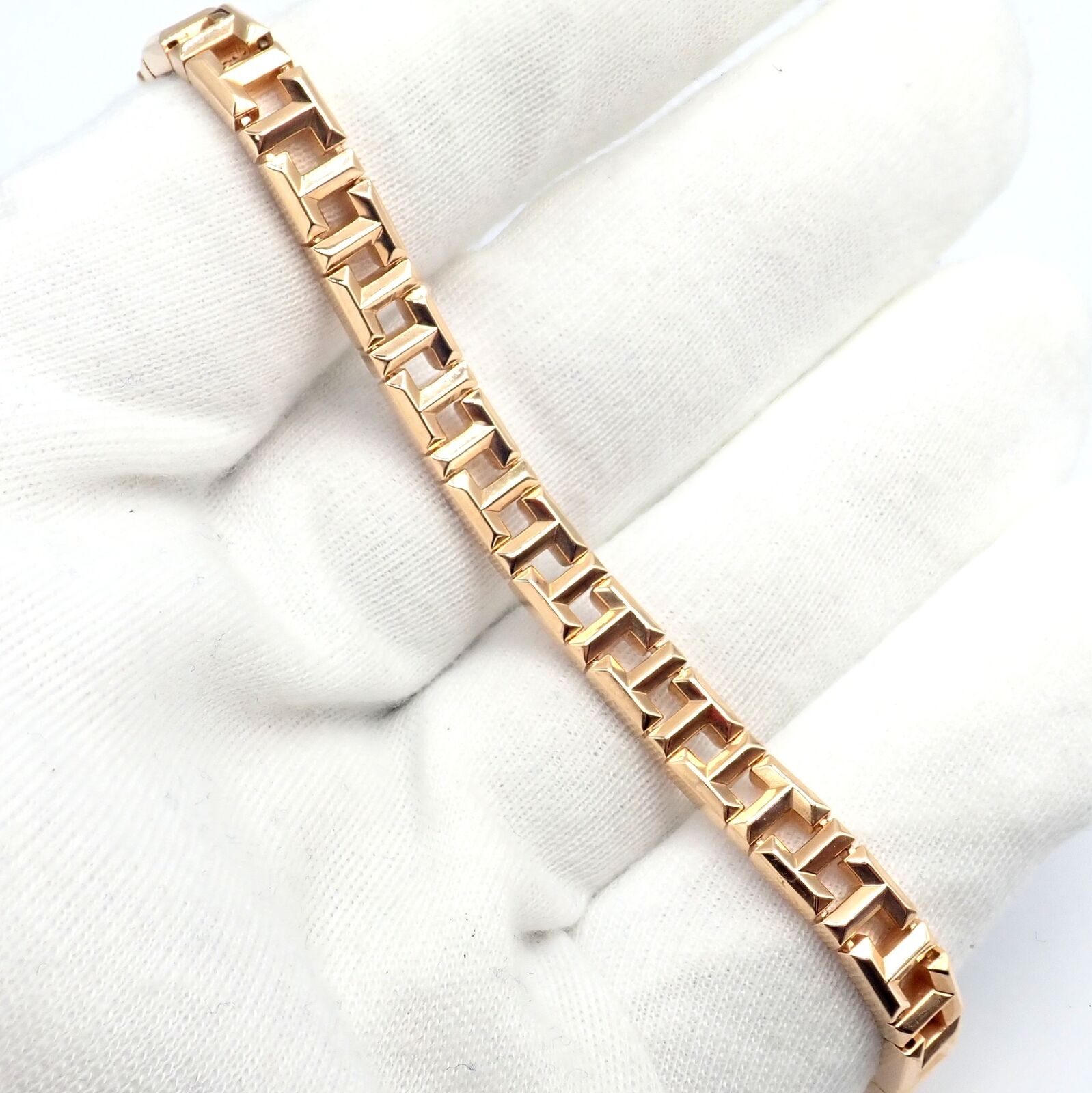 Authentic Tiffany & Co 18k Rose Gold T Chain Link Bracelet for Women - Luxury Jewelry Gift for Anniversary, Birthday & Special Occasions