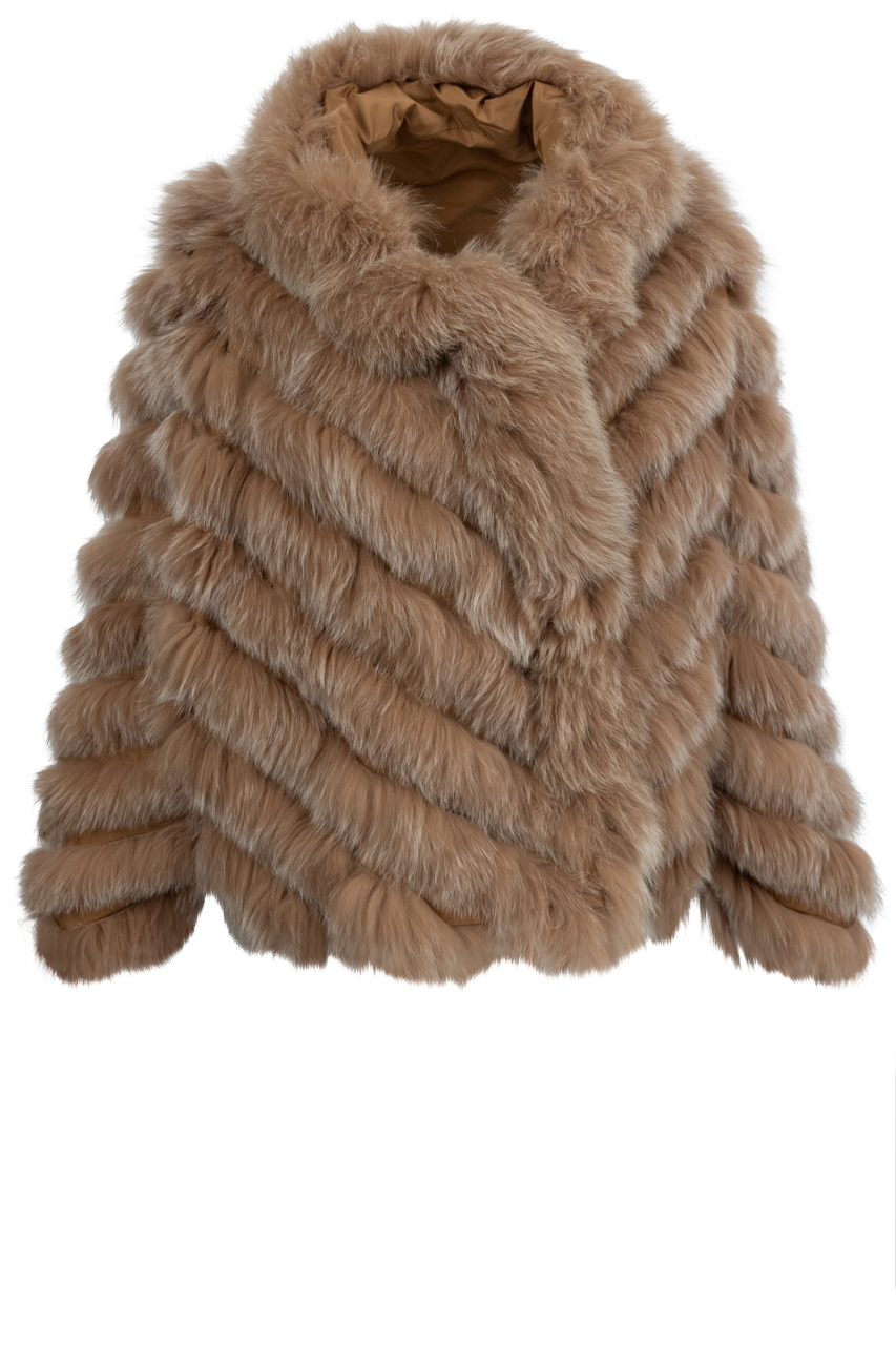 Diomi Women's Silk Fox Bomber Jacket - Elegant Vintage Style Outerwear for Fall & Winter | Perfect for Casual Wear, Night Out, and Fashion Events
