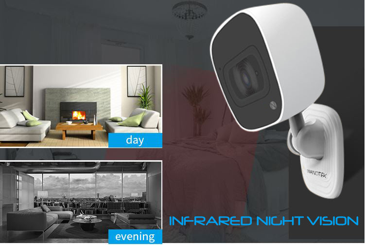 NANOTEK Micro Security Camera - No Subscription Needed, HD Video, Night Vision, Motion Detection | Indoor/Outdoor Home & Office Surveillance