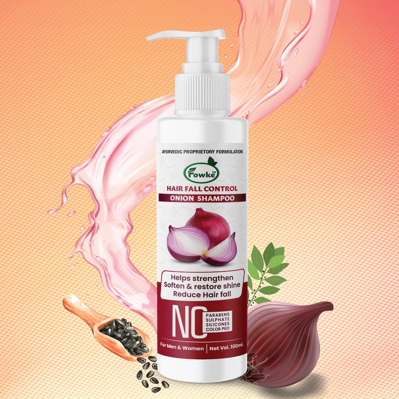 Onion Hair Shampoo Pack of 2 | Sulfate-Free Shampoo for Strong, Shiny & Healthy Hair | Reduces Hair Fall Up to 100% | Strengthens, Softens & Restores Natural Shine | Perfect for Daily Hair Care & Scalp Nourishment