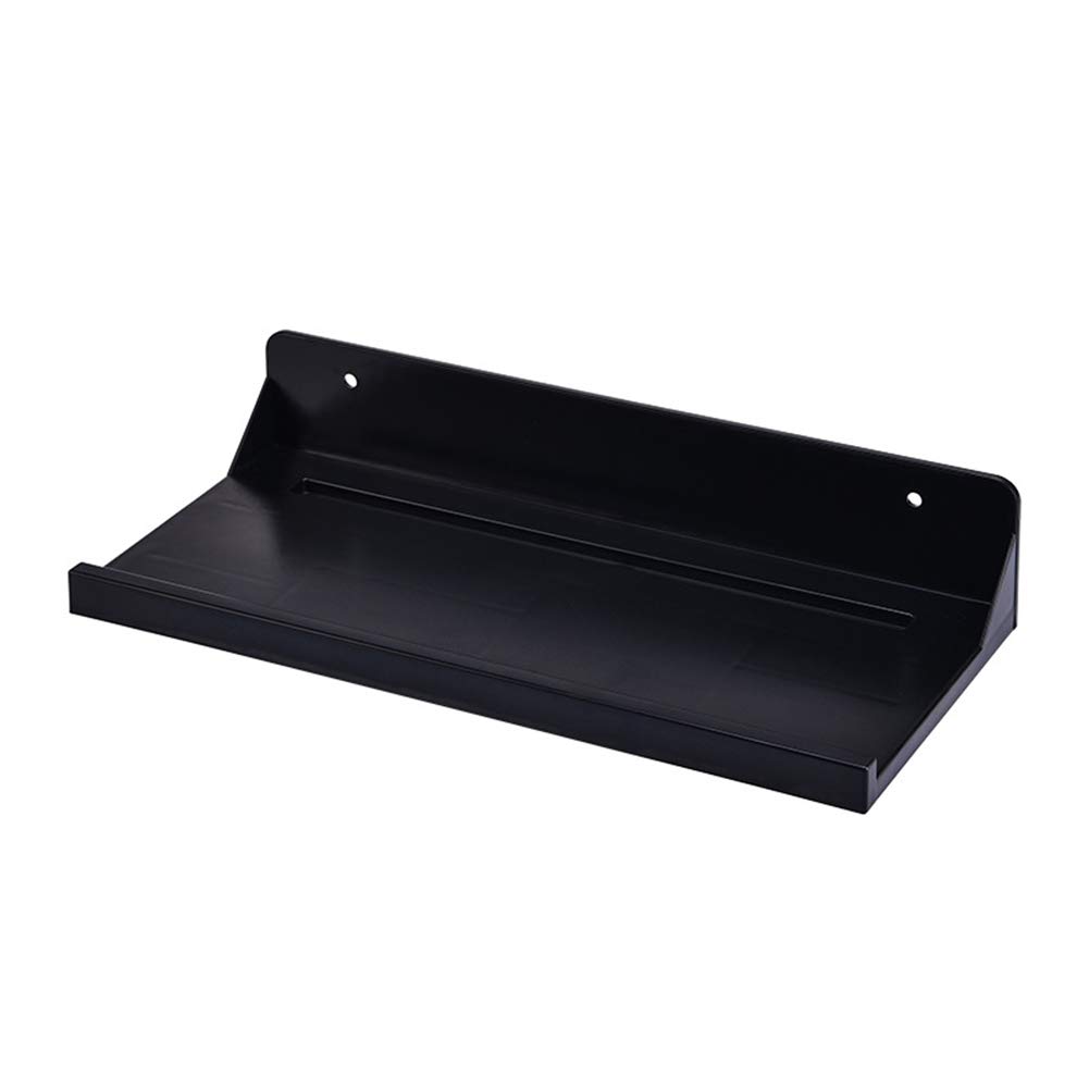 Corner Plastic or Metal Freestanding Stackable Organizer Shelf for Bathroom - Shower Gel, Shampoo, Tissue Paper Storage Rack - Space Saving Bathroom Organizer (Black) - Perfect for Small Bathrooms, Showers & Vanity Organization
