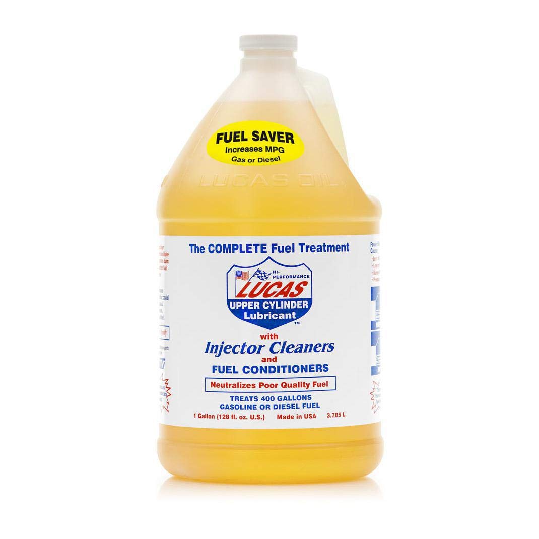Lucas Oil 10013 Upper Cylinder Lubricant Fuel Treatment - 1 Gallon 4-Pack | Improves Engine Performance & Reduces Friction | Ideal for Cars, Trucks & Heavy-Duty Vehicles