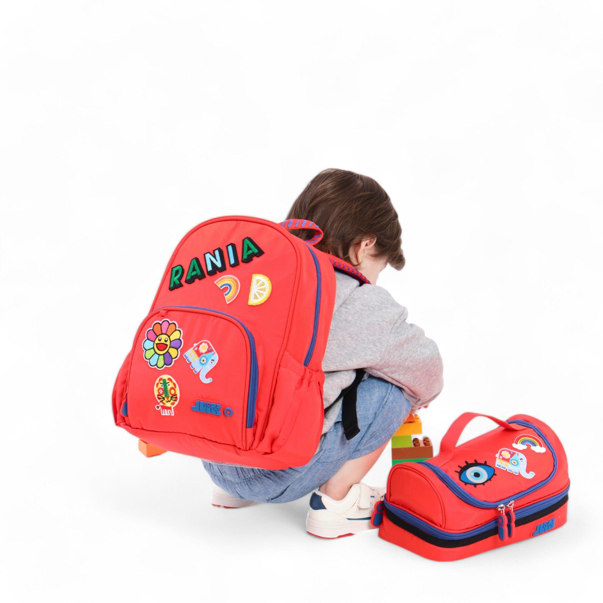 Moji Small Backpack - Lightweight & Durable Mini Backpack for Women & Teens, Fire Red - Perfect for School, Travel, Gym & Everyday Use