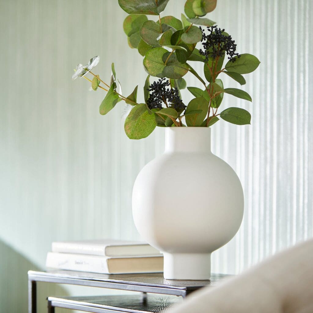 Cyan Design 10916 Libra Vase - Elegant White Ceramic Small Home Decor Vase for Flowers, Centerpiece, Wedding & Living Room Decor