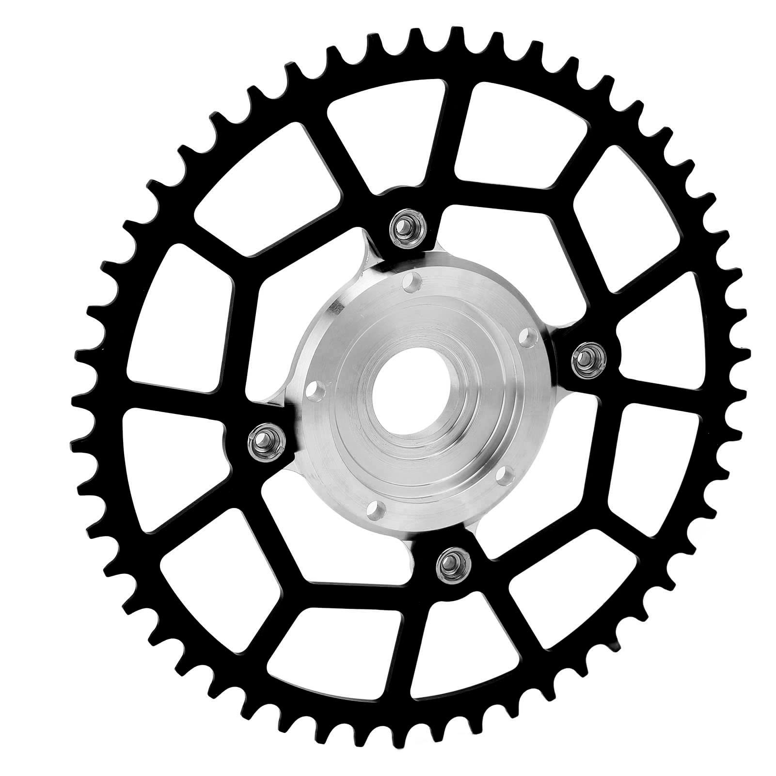 SPYMINNPOO 52T 104BCD Bike Chainring - Mid Drive Chainring Adapter & Spider Chain Conversion Kit - Narrow Wide Mountain Bike Chainring Compatible with Tongsheng Motor - Perfect for E-Bike Upgrades and Off-Road Cycling