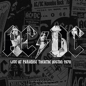 AC/DC Best Of Live At Paradise Theatre Boston 1978 LP Vinyl Record - Perfect for Rock Music Collectors & Vintage Vinyl Enthusiasts
