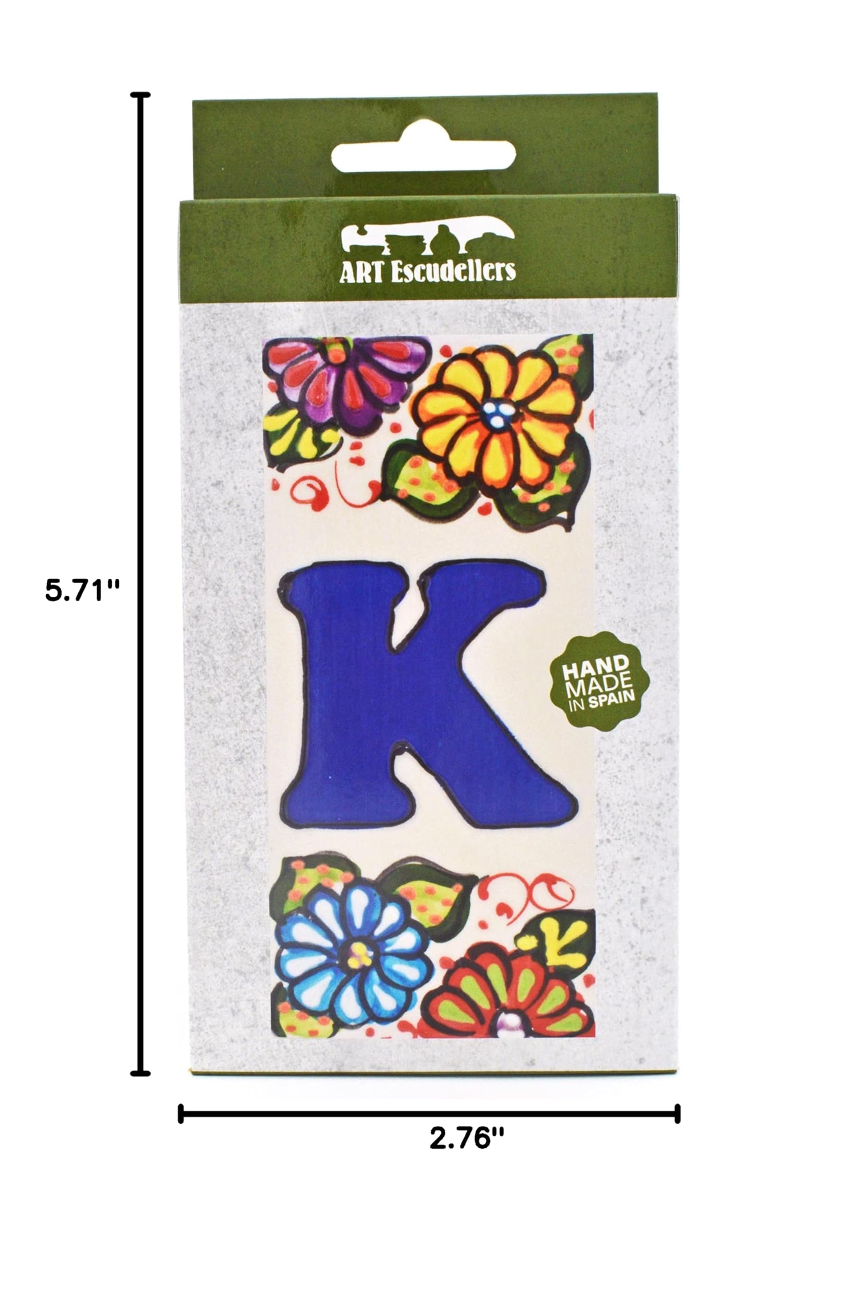 6 Inch Handpainted House Letter Tiles - Custom Address Signs, Names & Numbers for Home & Garden - Durable Outdoor Decor (Letter 