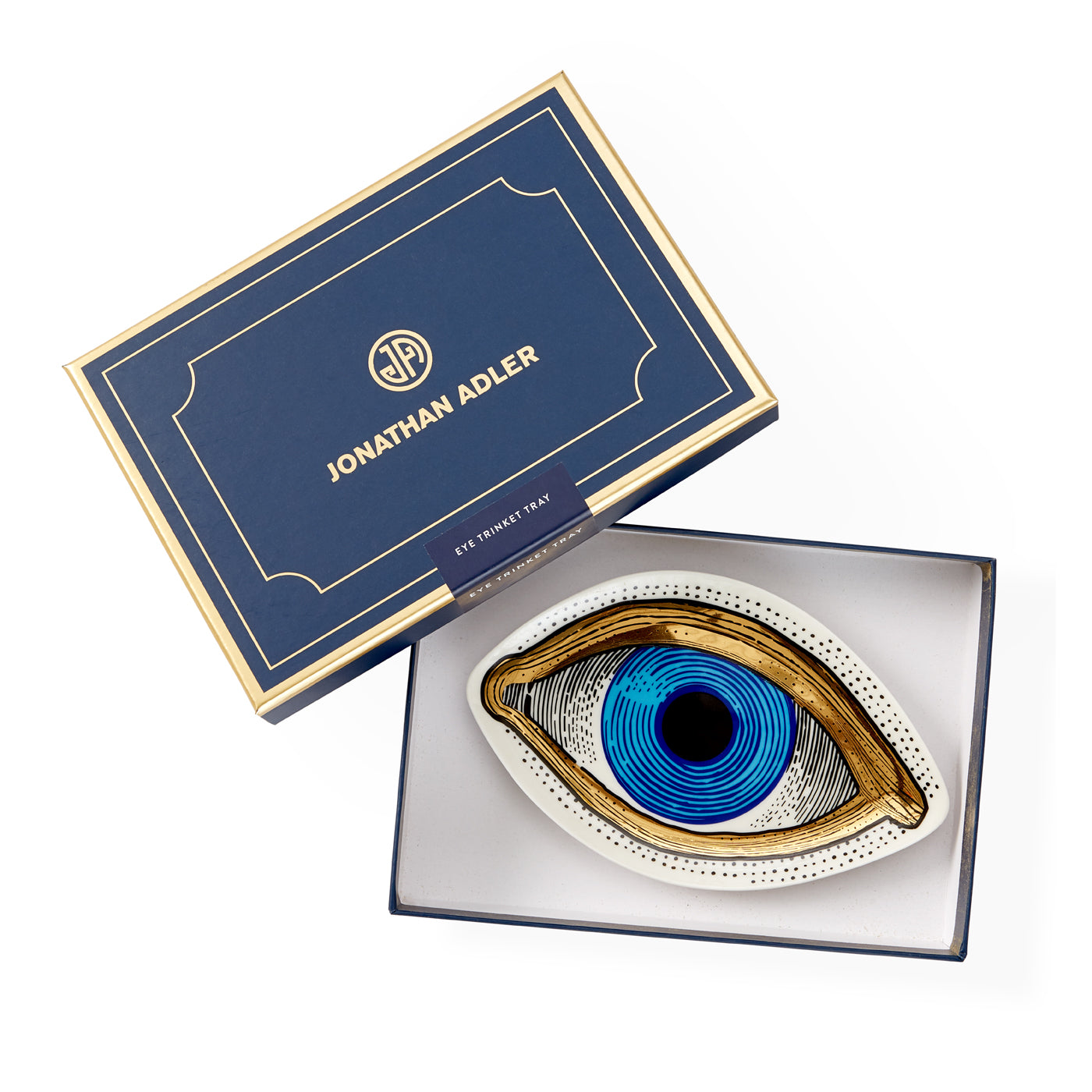 Elegant Eye-Shaped Trinket Tray - Decorative Jewelry Dish for Rings, Earrings & Small Accessories | Perfect for Vanity, Dresser & Bathroom Organization