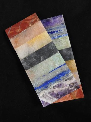 Chakra Energy Plate (Large) - Healing Crystal Plate for Meditation, Reiki & Yoga - Perfect for Spiritual Balance & Positive Energy Flow