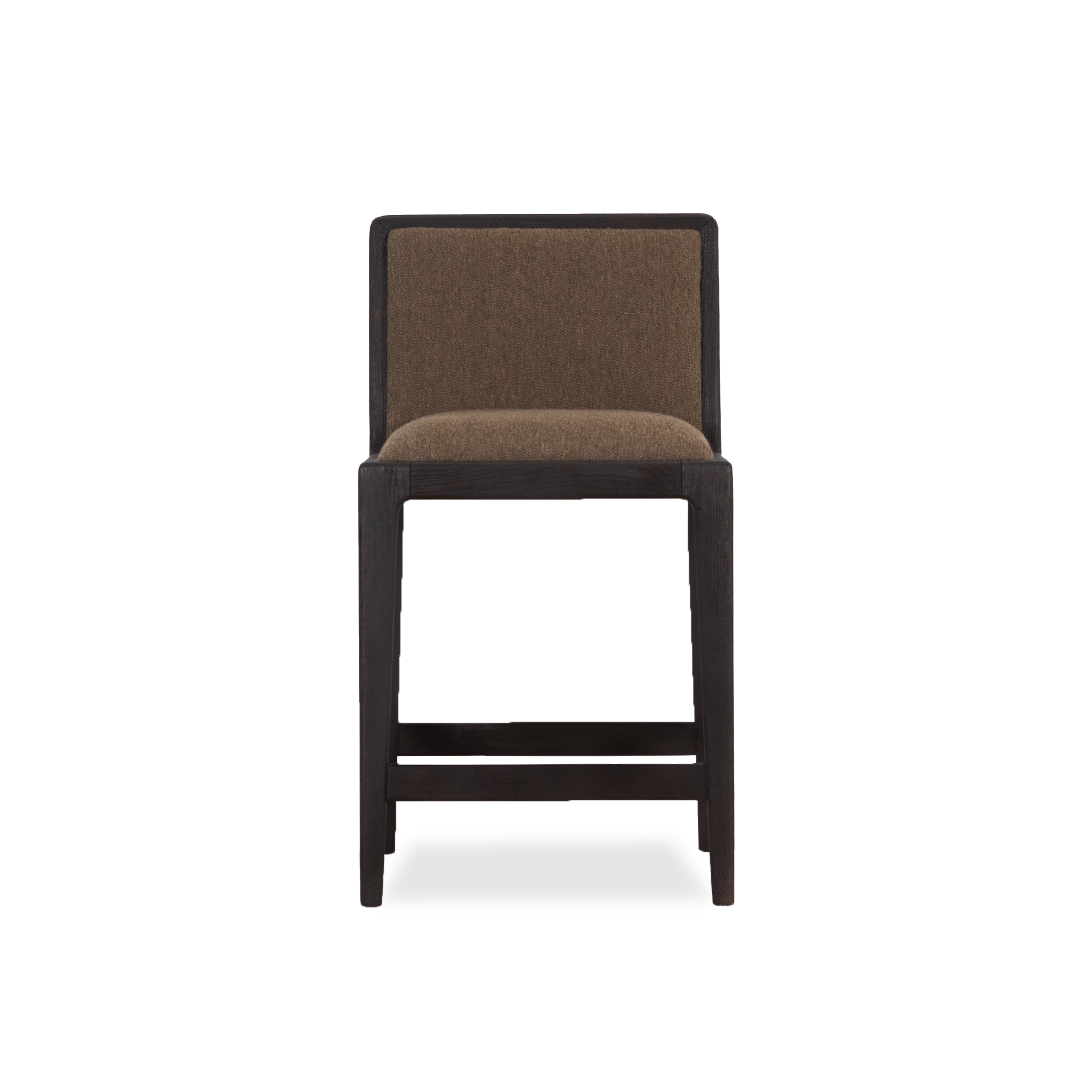 Modern Frame Counter Stool - Adjustable Height Bar Stool for Kitchen Island, Breakfast Nook & Home Bar - Comfortable Backless Stool with Sturdy Metal Frame