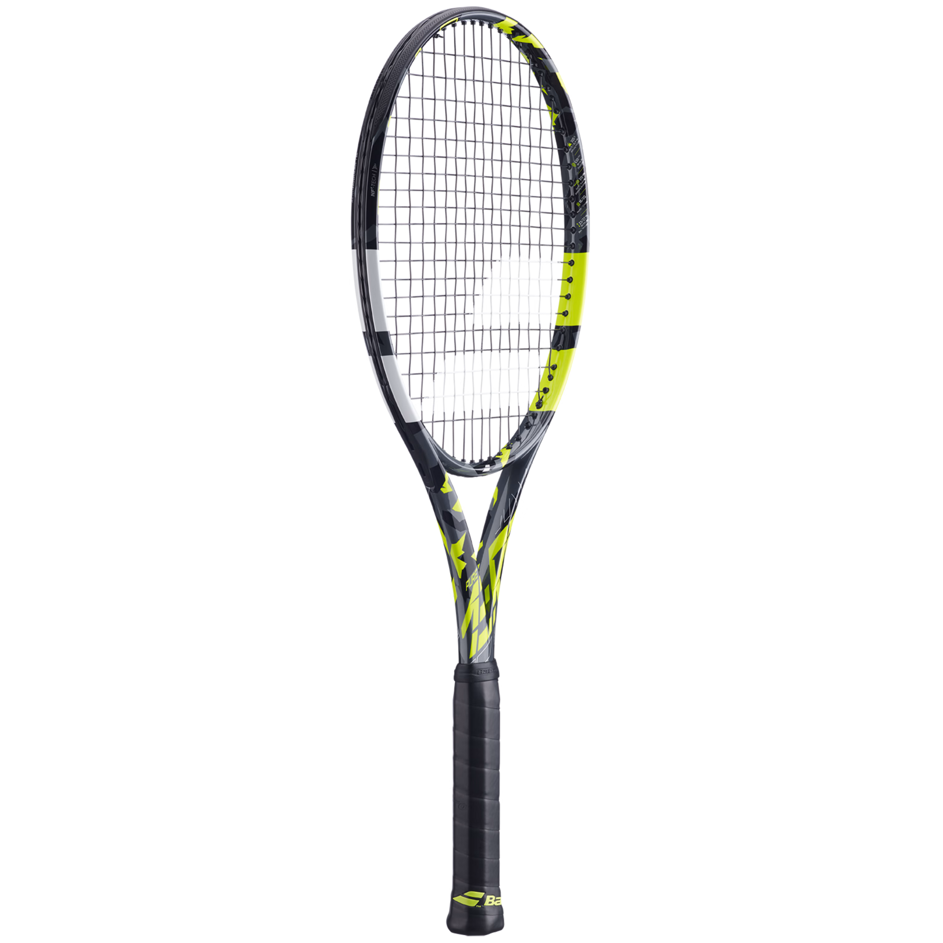 Babolat Pure Aero 98 Unstrung Tennis Racquet | Grey/Yellow/White | Professional Tennis Racket for Advanced Players | Perfect for Competitive Matches & Training Sessions