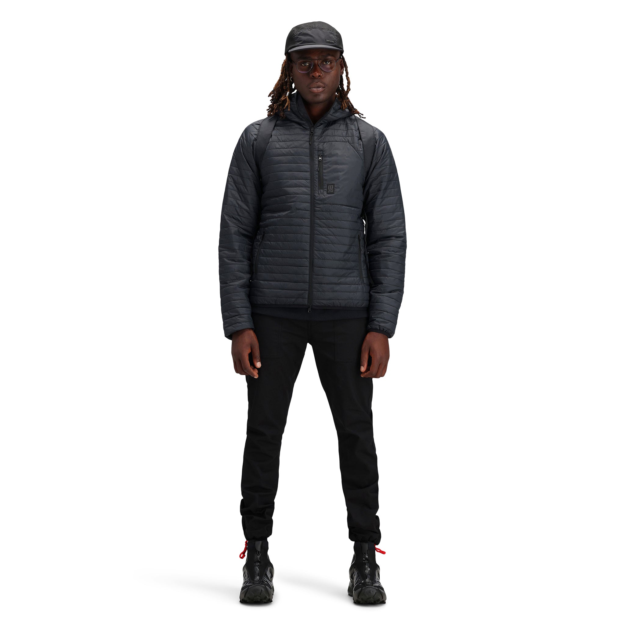 Global Puffer Hoodie for Men - Lightweight Winter Jacket with Hood - Perfect for Outdoor Activities & Casual Wear
