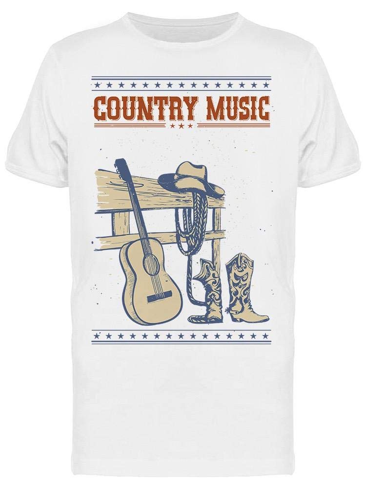 Smartprints Country Music View T-Shirt for Men - Comfortable Cotton Tee with Vintage Design - Perfect for Concerts, Casual Wear & Gifts