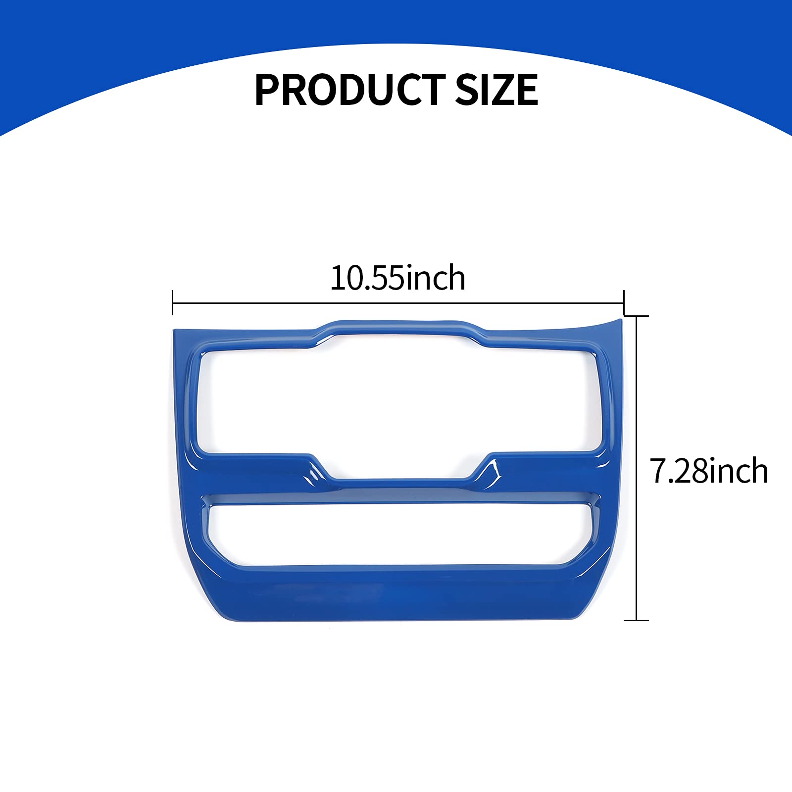 JeCar Blue Center Console Window Control Panel Trim Cover for 2018-2024 Jeep Wrangler JL JLU & Gladiator JT - Interior Accessories Upgrade for Enhanced Style & Protection - Perfect for Off-Roading & Daily Driving