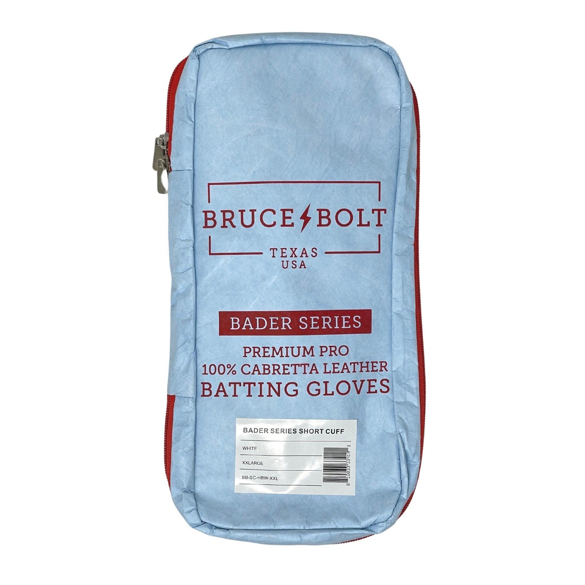 Bruce Bolt PREMIUM PRO BADER Series Short Cuff Batting Gloves - Baby Blue | Baseball & Softball Training Gloves for Youth & Adults | Perfect for Hitting Practice & Games