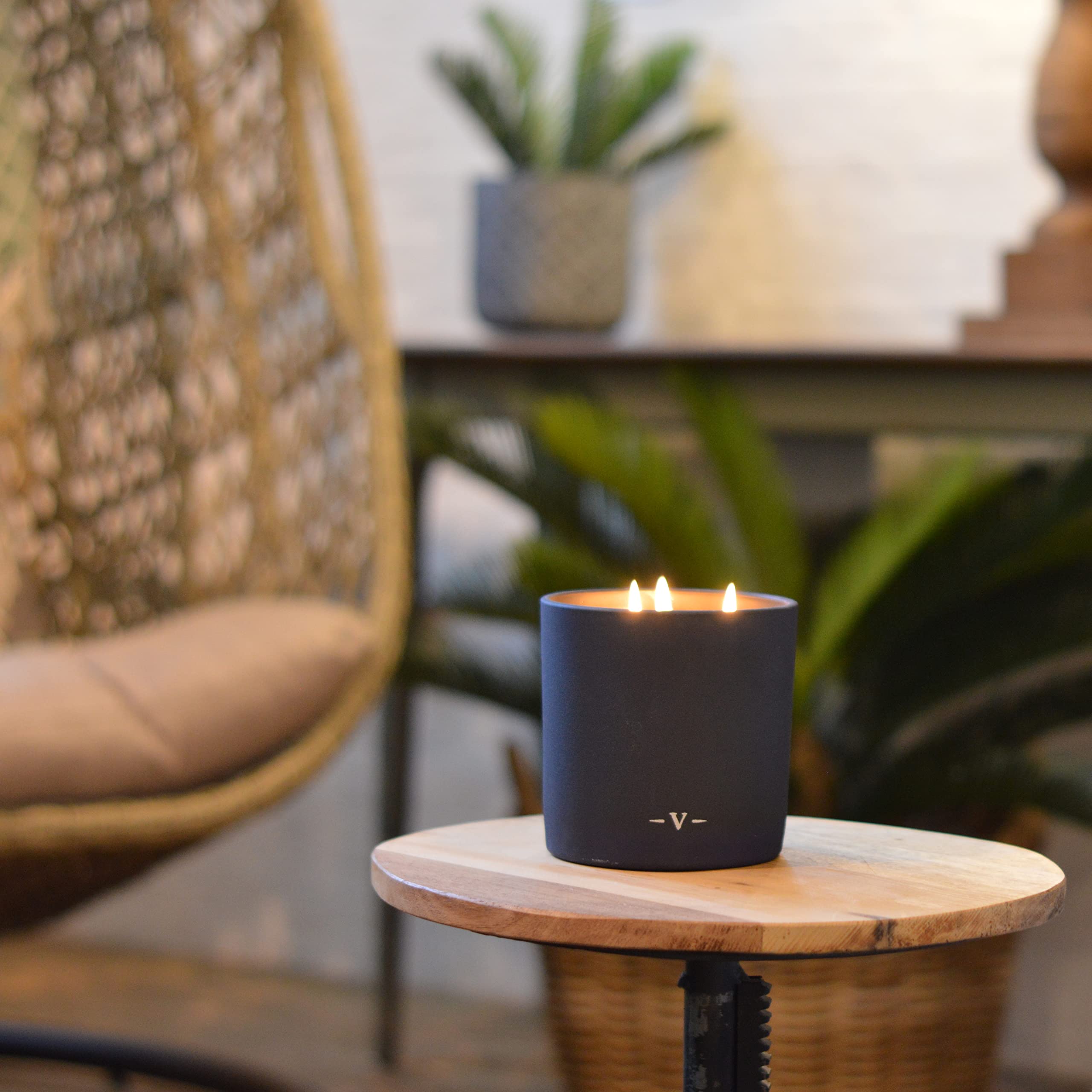 Charles Farris British Expedition 3-Wick Scented Candle - Cloves, Tobacco & Mint Tea Aroma | Home Decor, Relaxation & Gift Idea