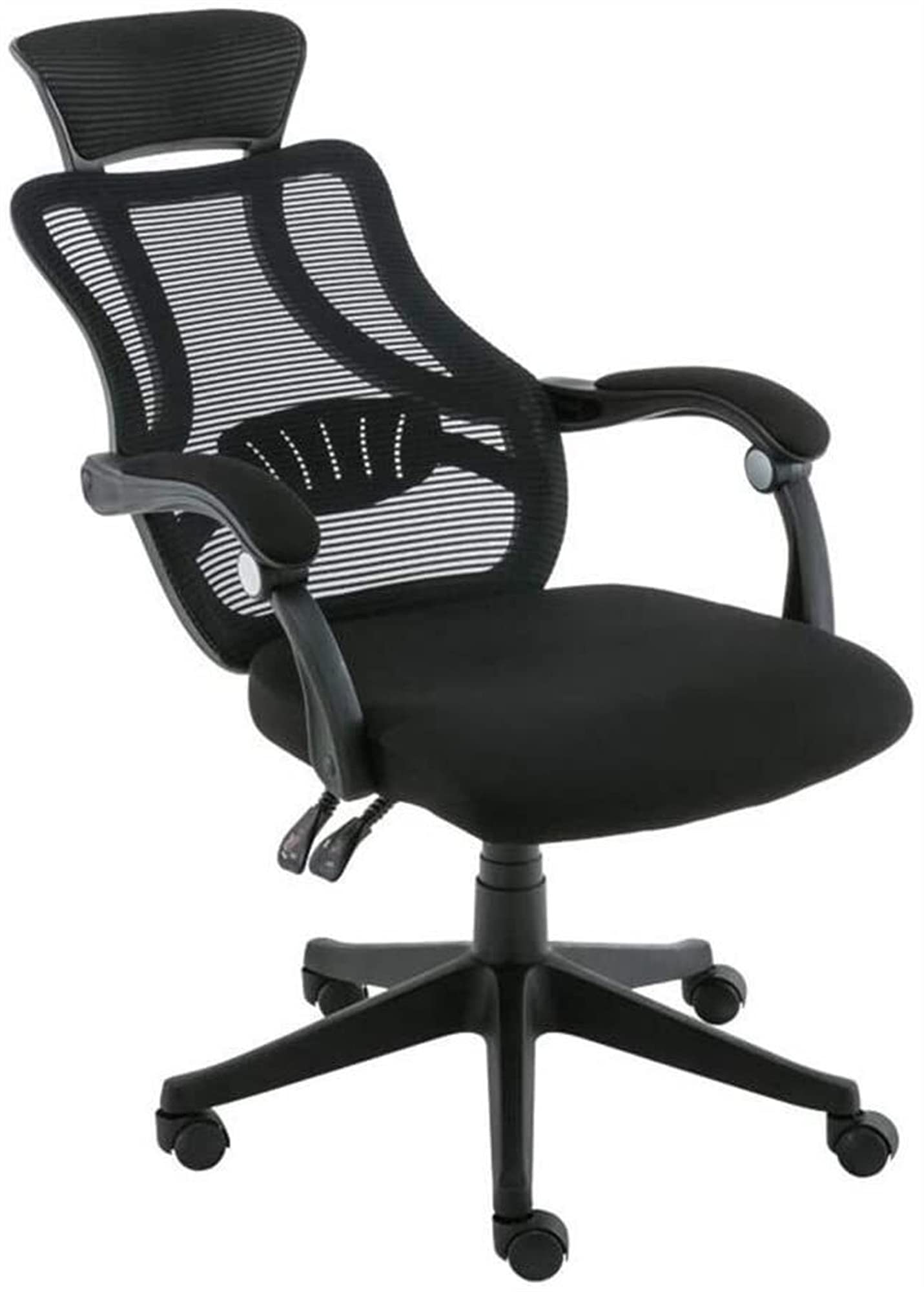 Ergonomic Mesh Swivel Office Chair - Adjustable Height, Padded Breathable Seat for Home & Work (Ideal for Desk Work, Gaming, Study)