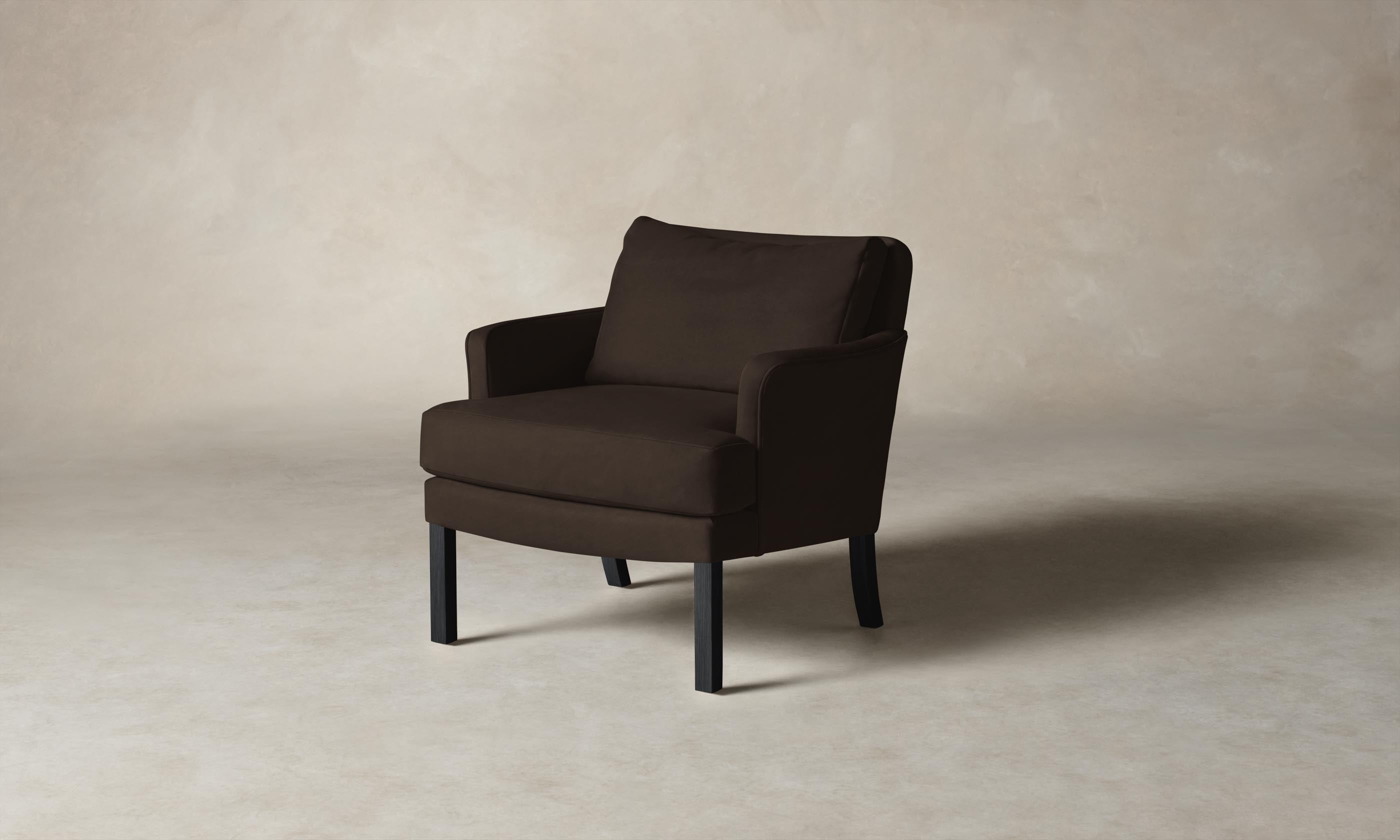 Premium Kaye Chair - Genuine Nubuck Leather in Rich Espresso Brown - Perfect for Home Office, Living Room & Dining Room Decor